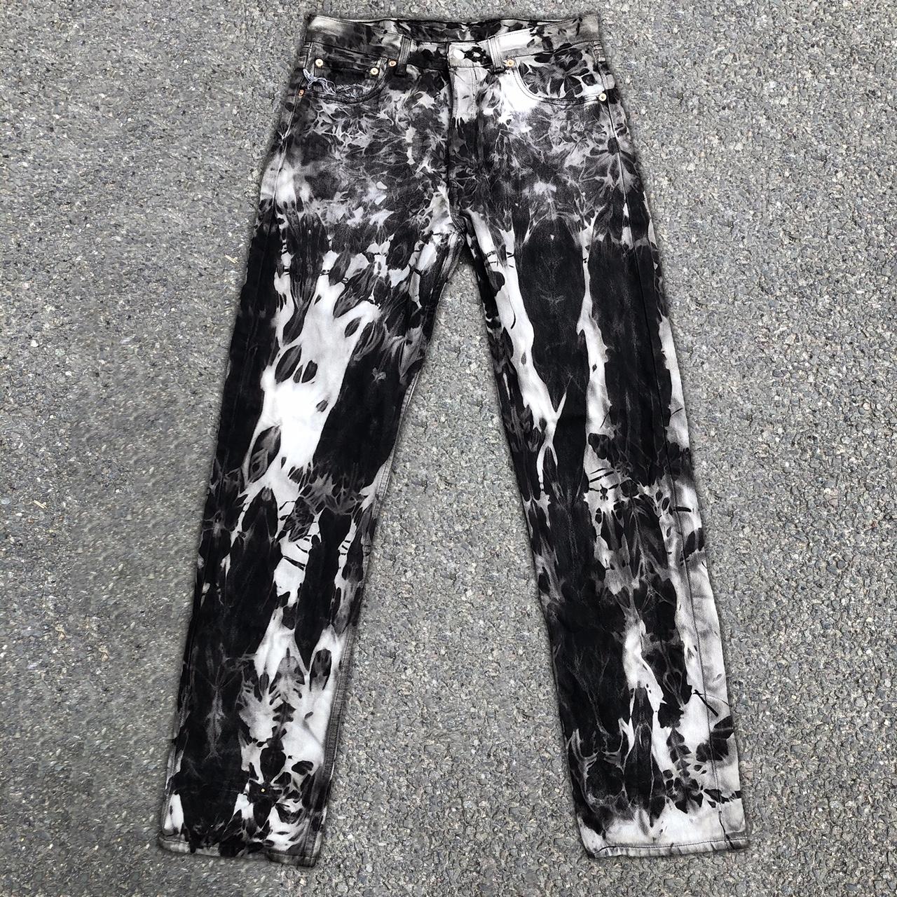 Yinyang denim Custom tie dyed jeans made using... - Depop