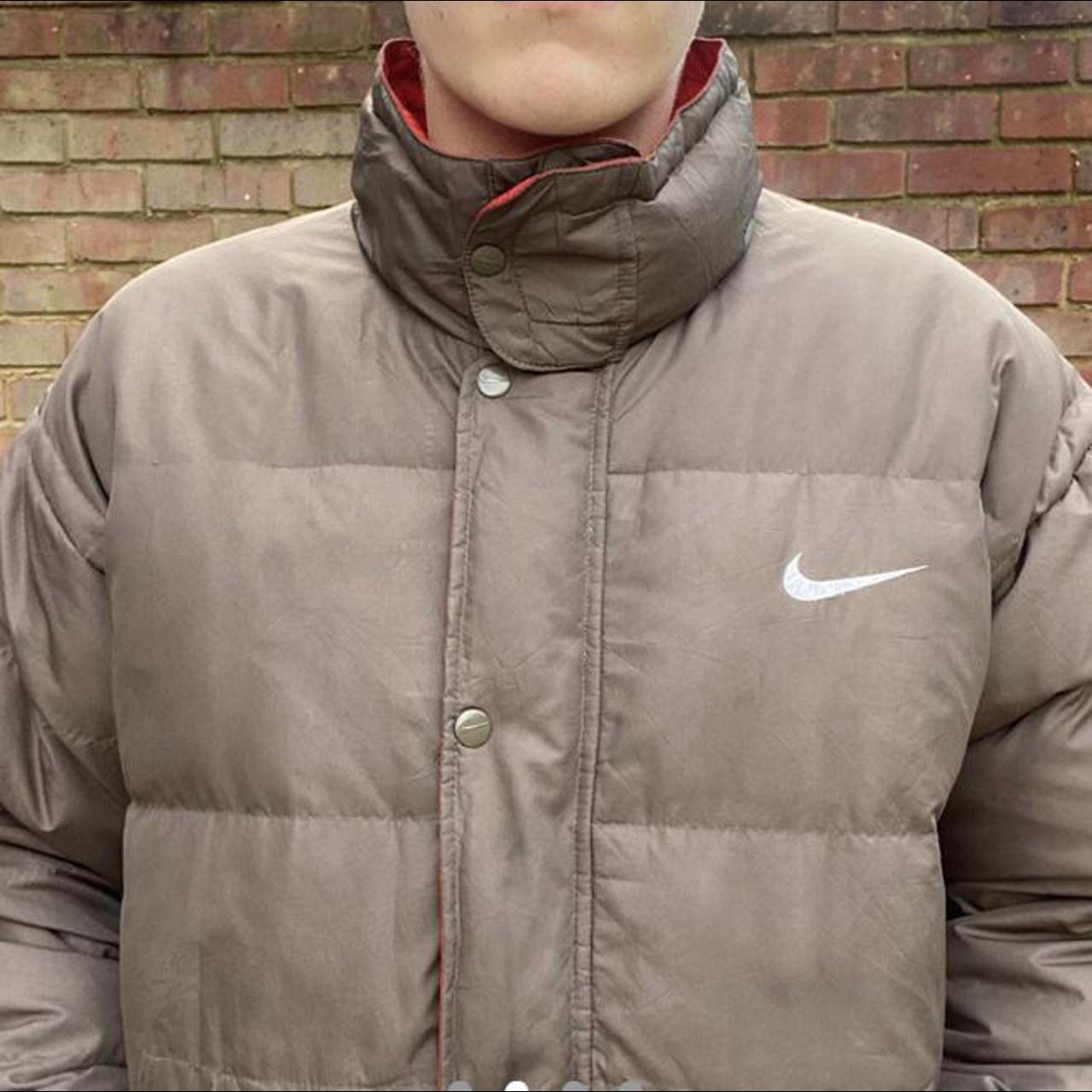 brown nike puffer