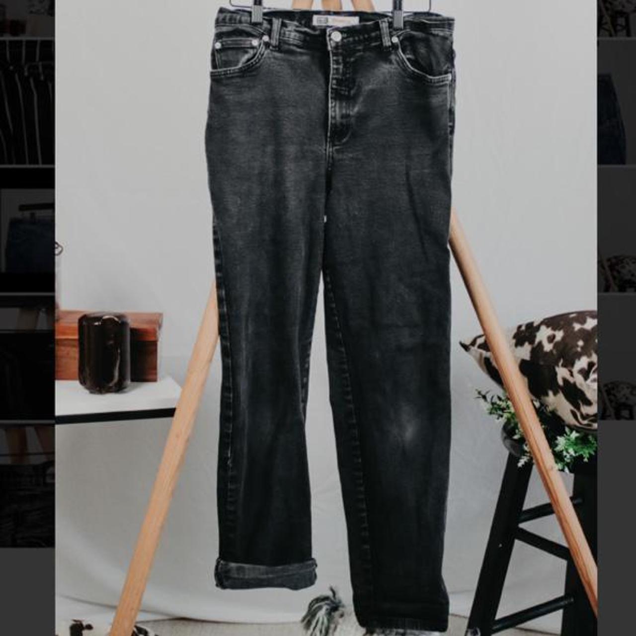 black stretch jeans size 14