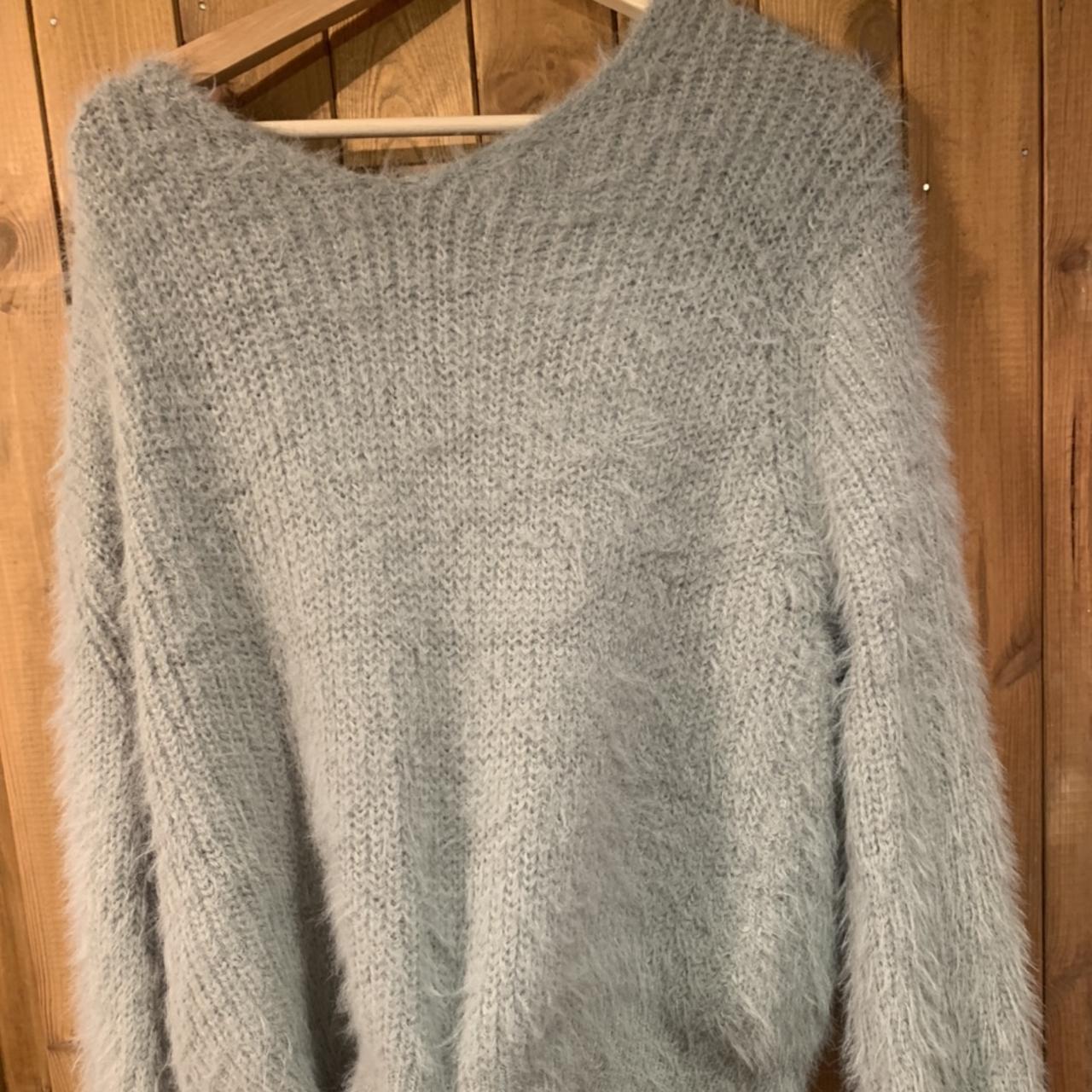 Pretty little thing grey jumper. Worn once, to big... - Depop