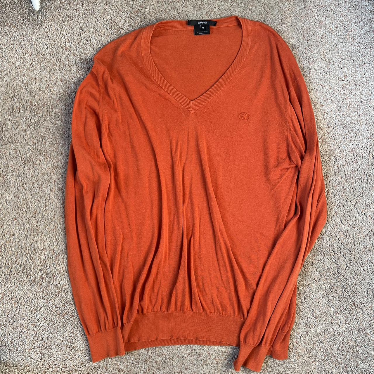 Men's Orange Jumper Depop