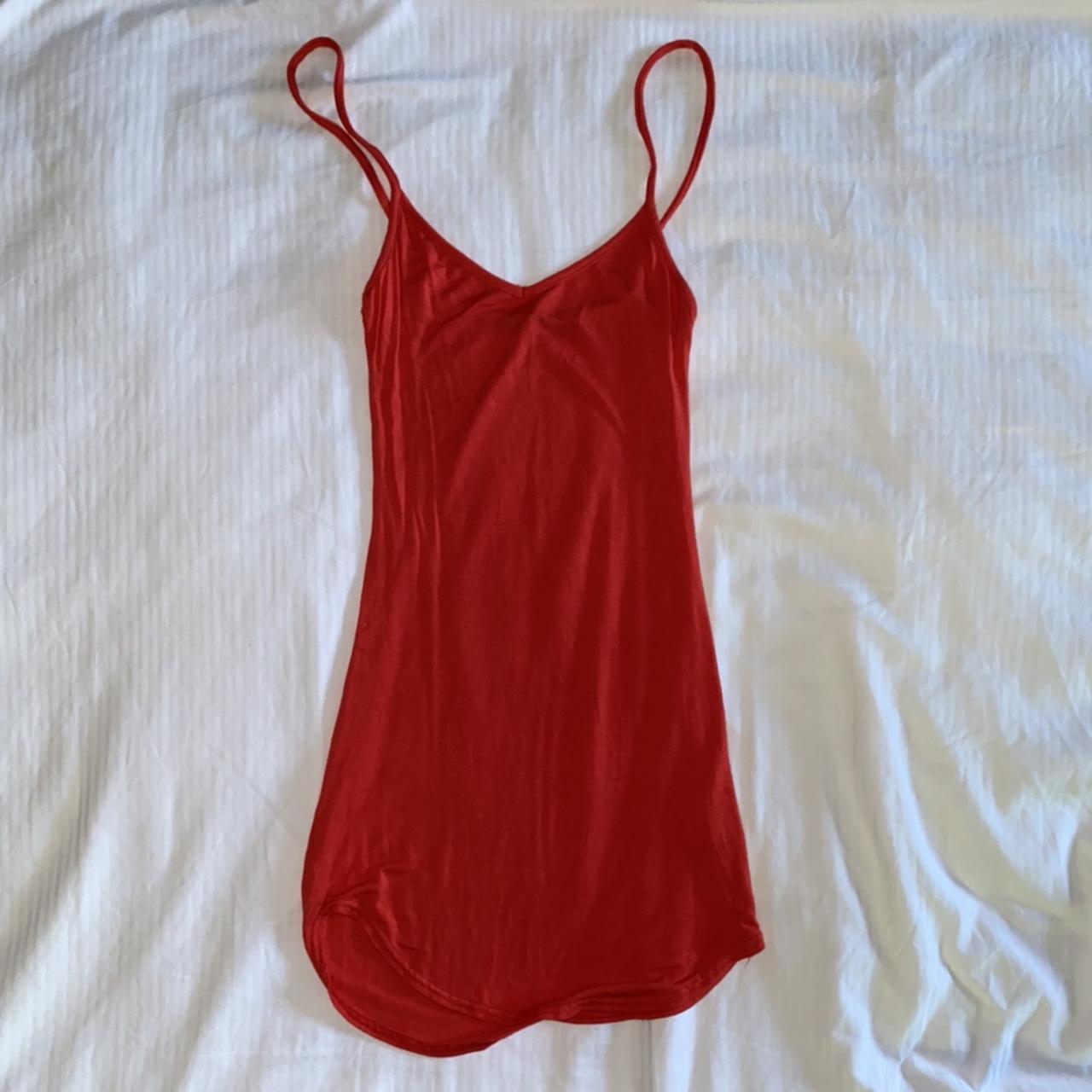 boohoo red shirt dress