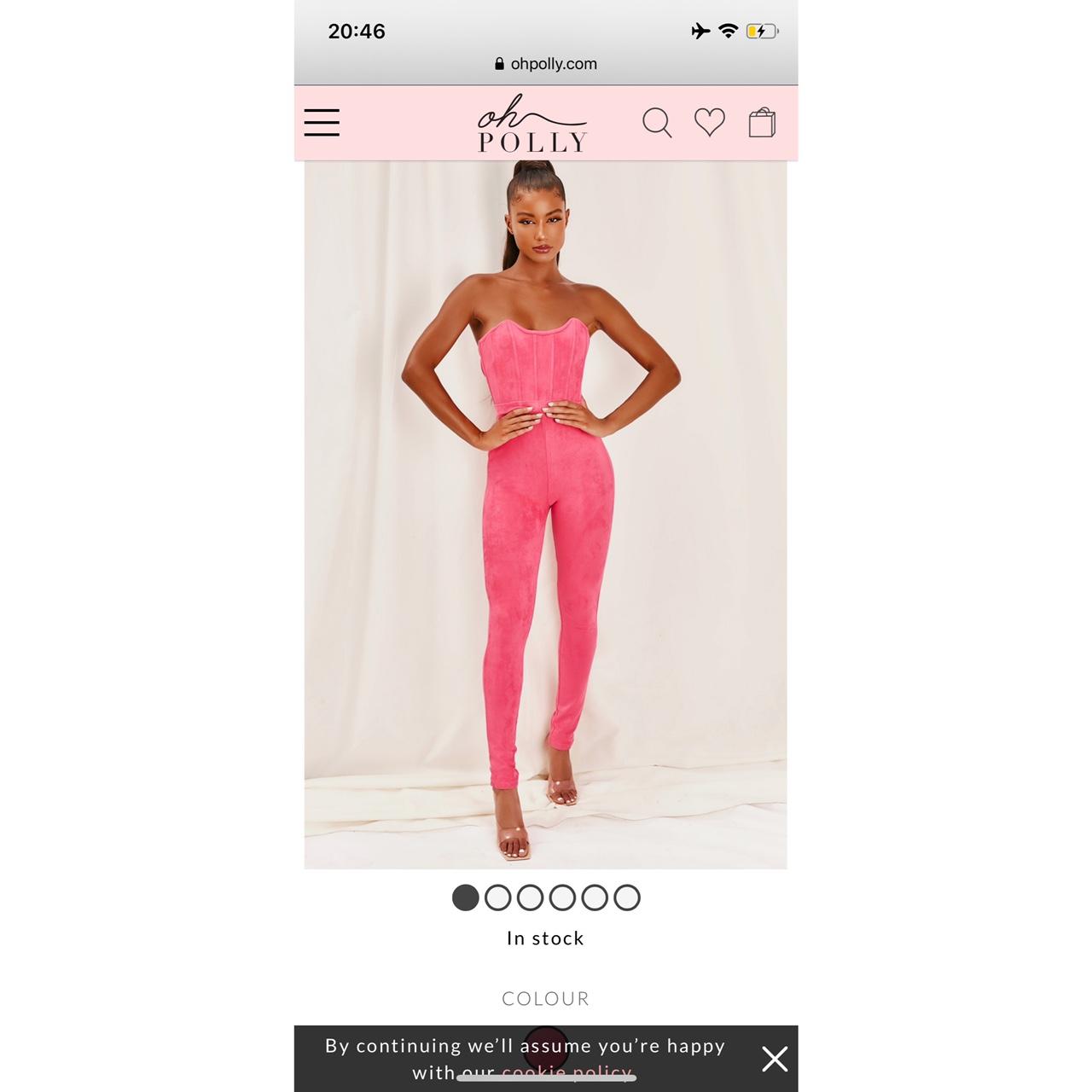 Oh polly pink jumpsuit Clearance