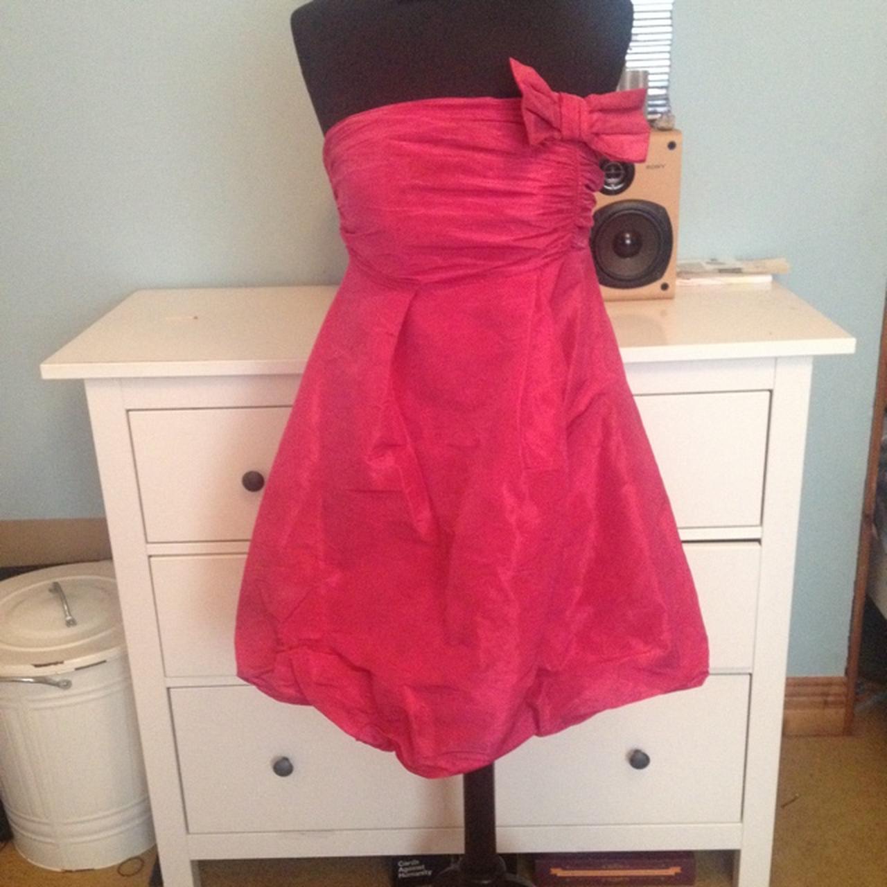Great condition pink strapless bubble dress from... - Depop