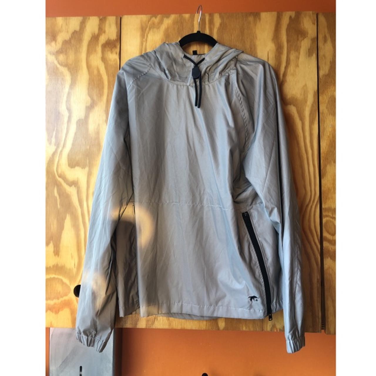 NDG studio silver shell hooded top SS19... - Depop