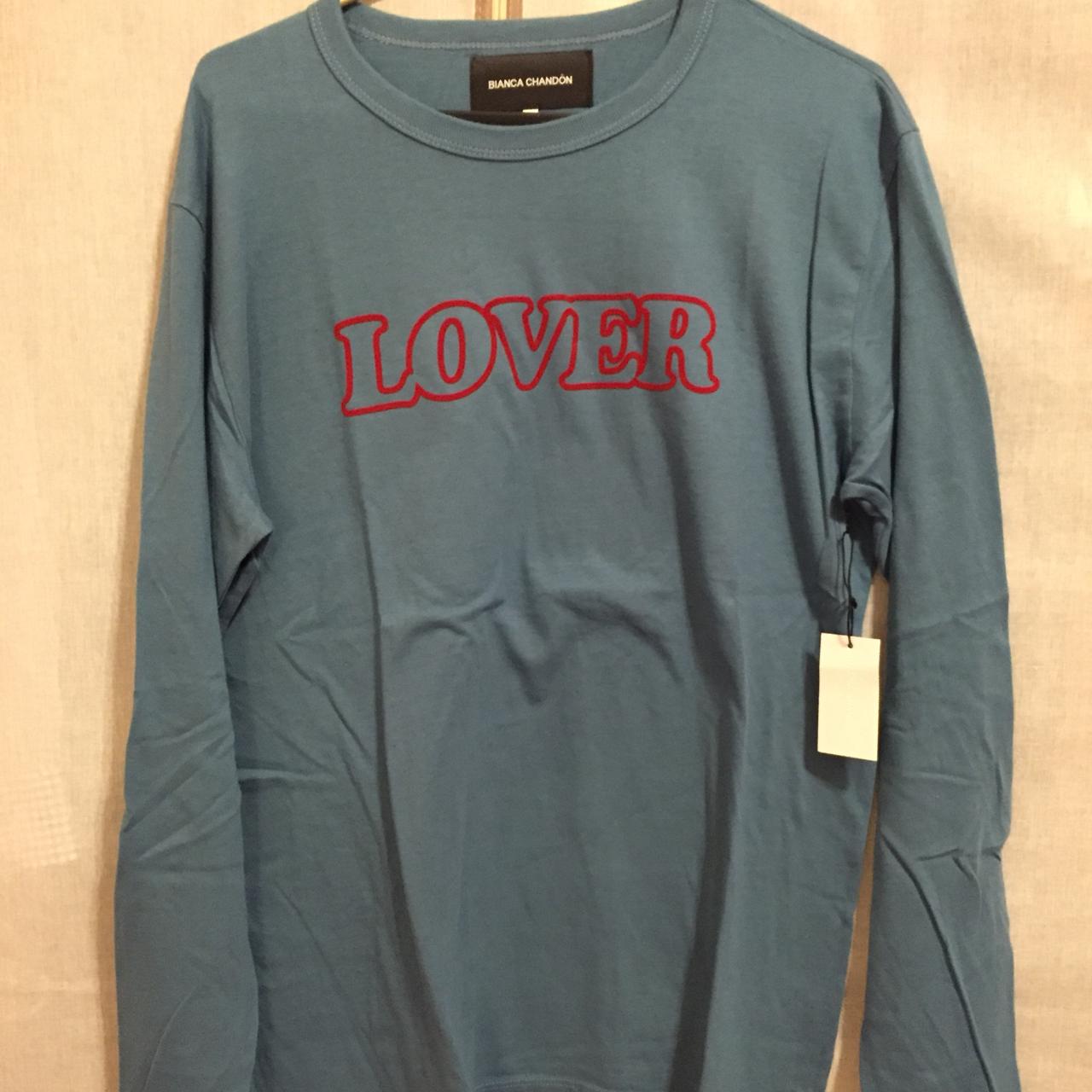 Bianca Chandon LOVER long sleeve Tee BLUE •Size:... - Depop