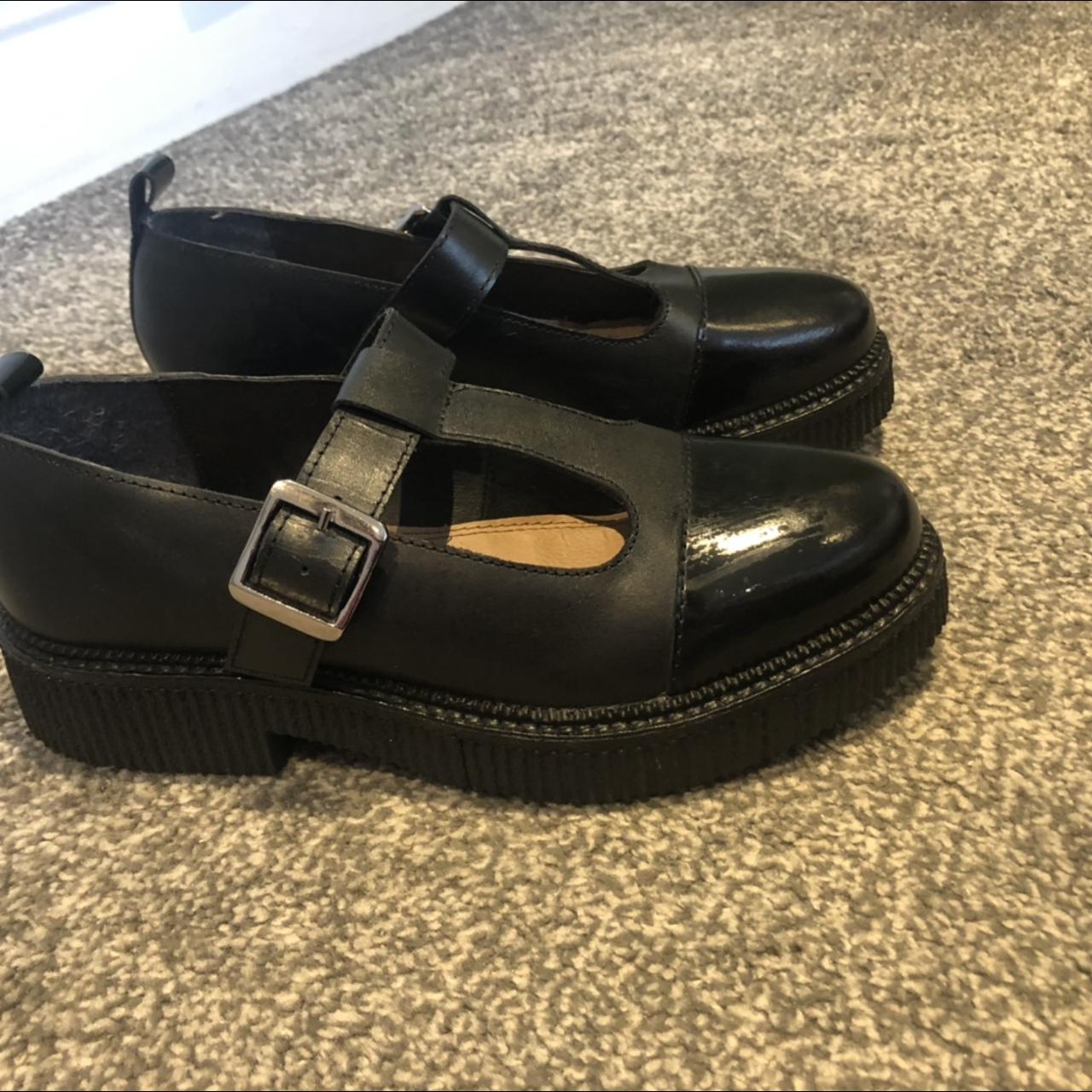 Chunky women’s shoes. Real leather. Work once, paid... - Depop