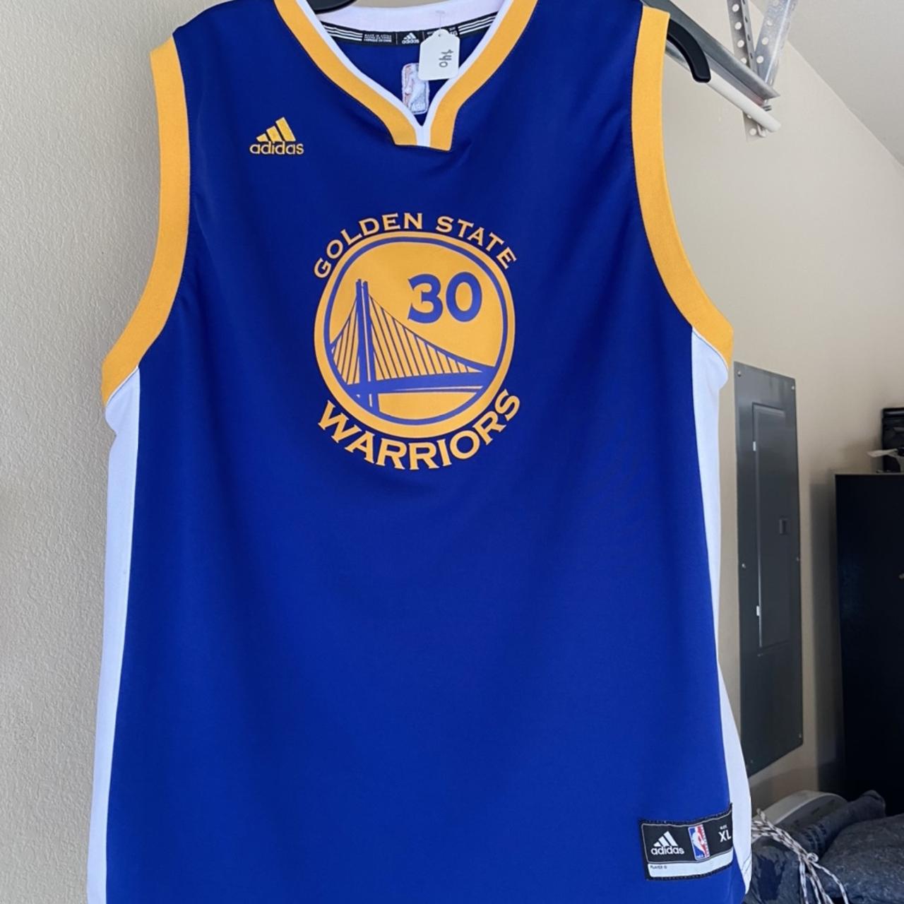 adidas, Shirts, Adidas Golden State Warriors Stephen Curry 3 Jersey Size  Xl
