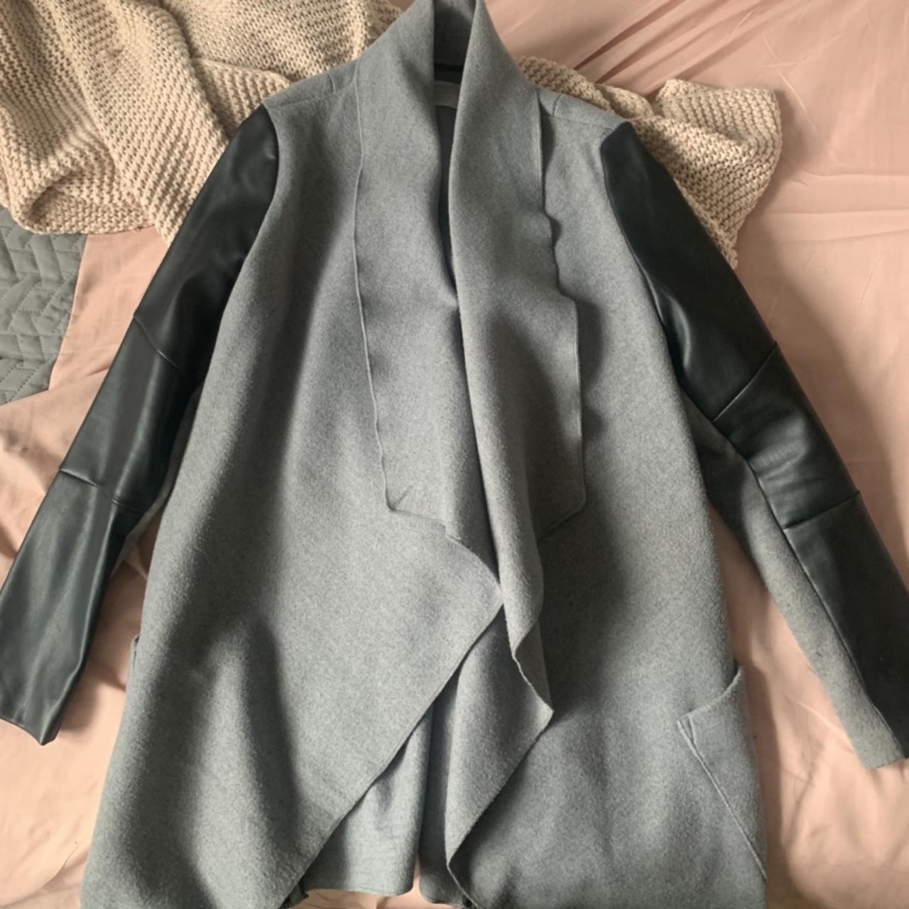 bershka grey coat