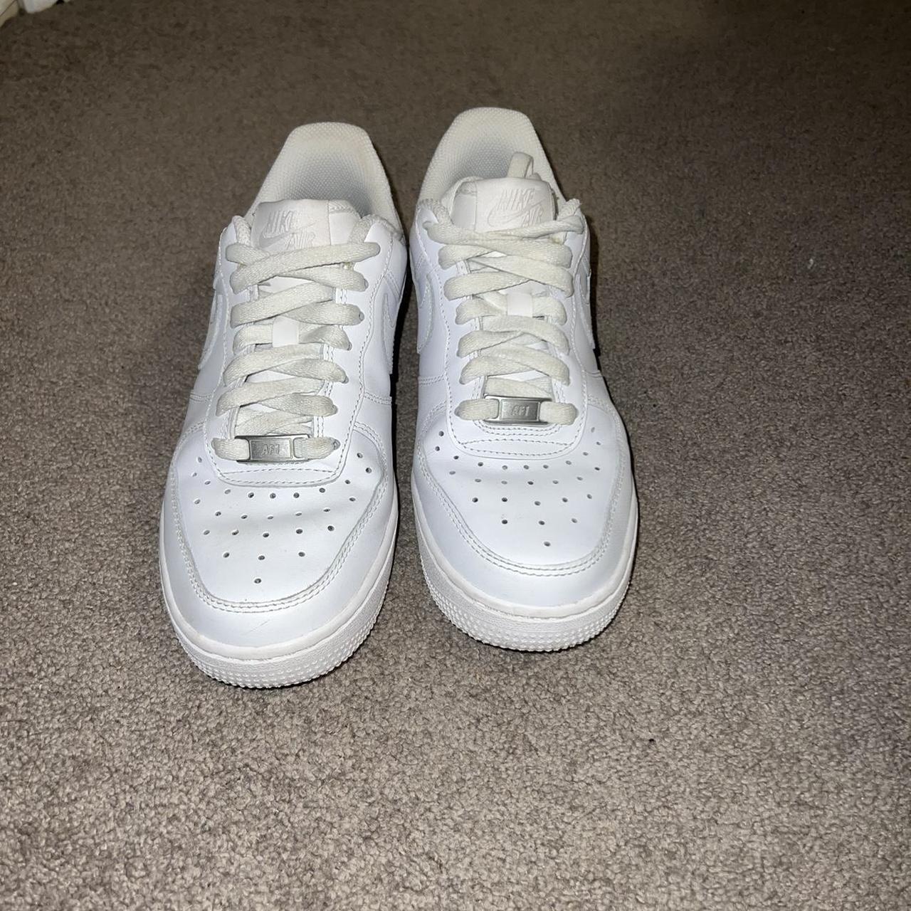 White Nike Air Force 1’s | Size US 7 Ladies/ Euro 38... - Depop