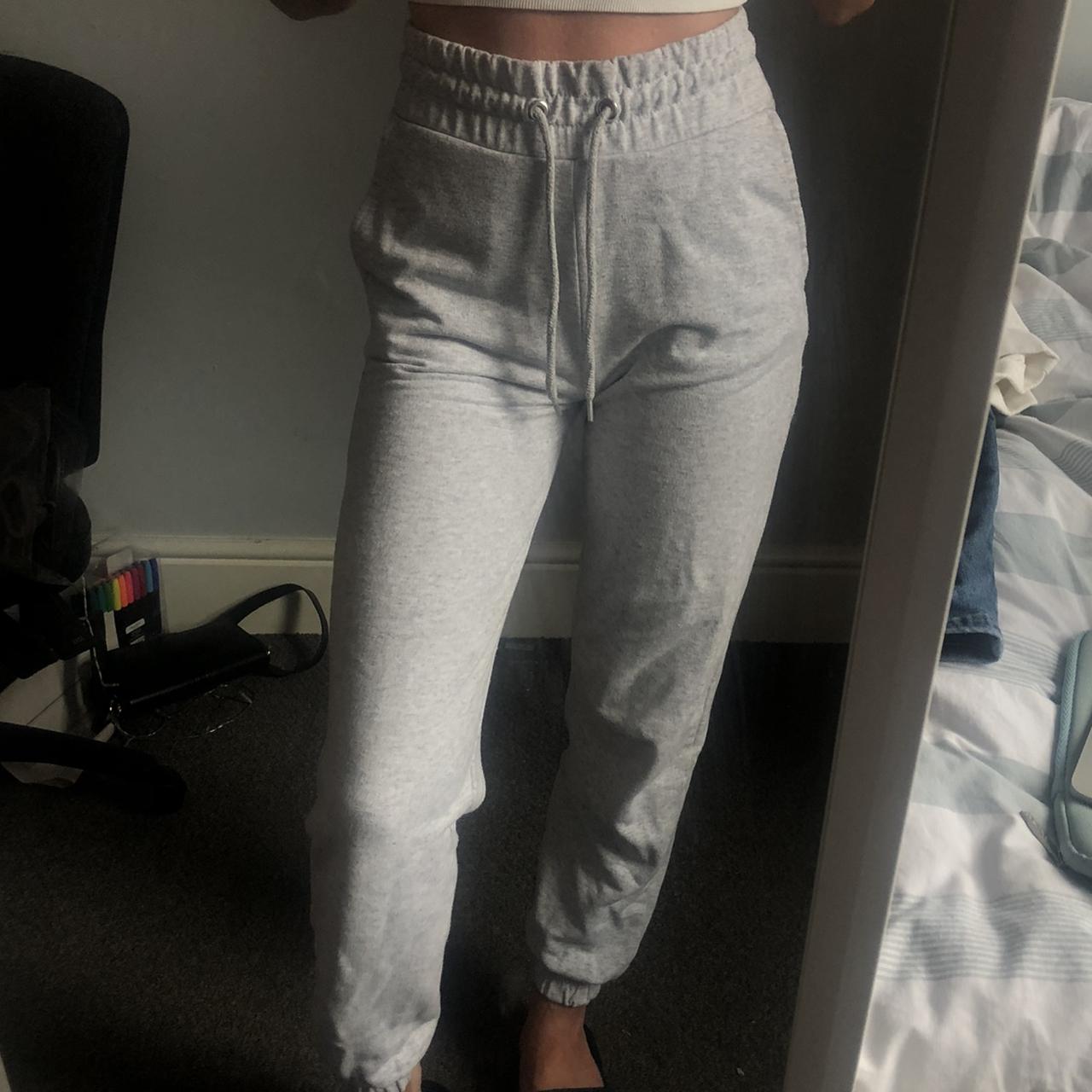 Grey joggers online plt