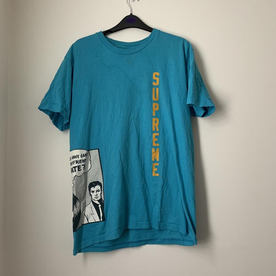 Supreme x Thrasher Boyfriend Tee Blue / Teal SS17... - Depop