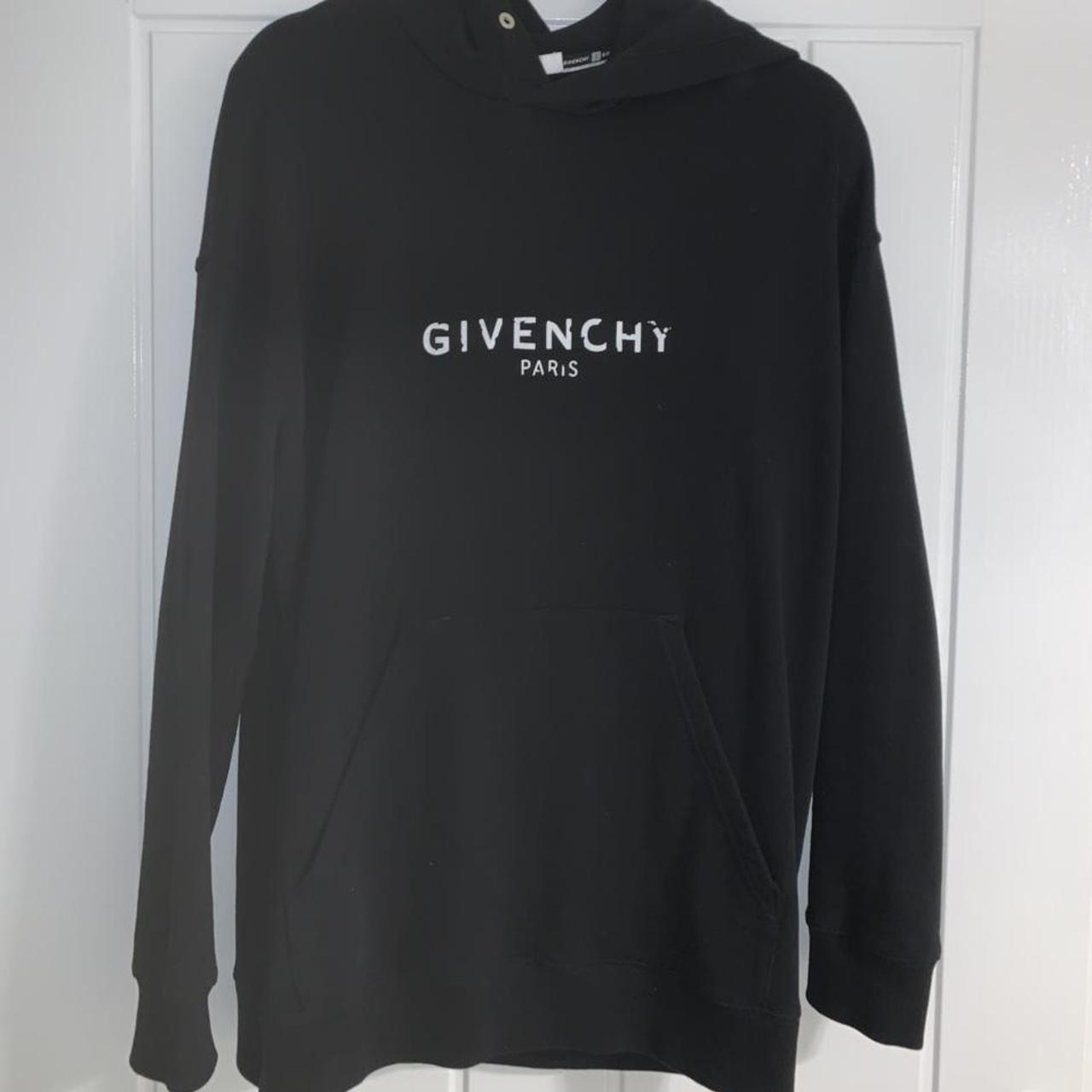 Black Givenchy Paris Hoodie Size small RRP Depop