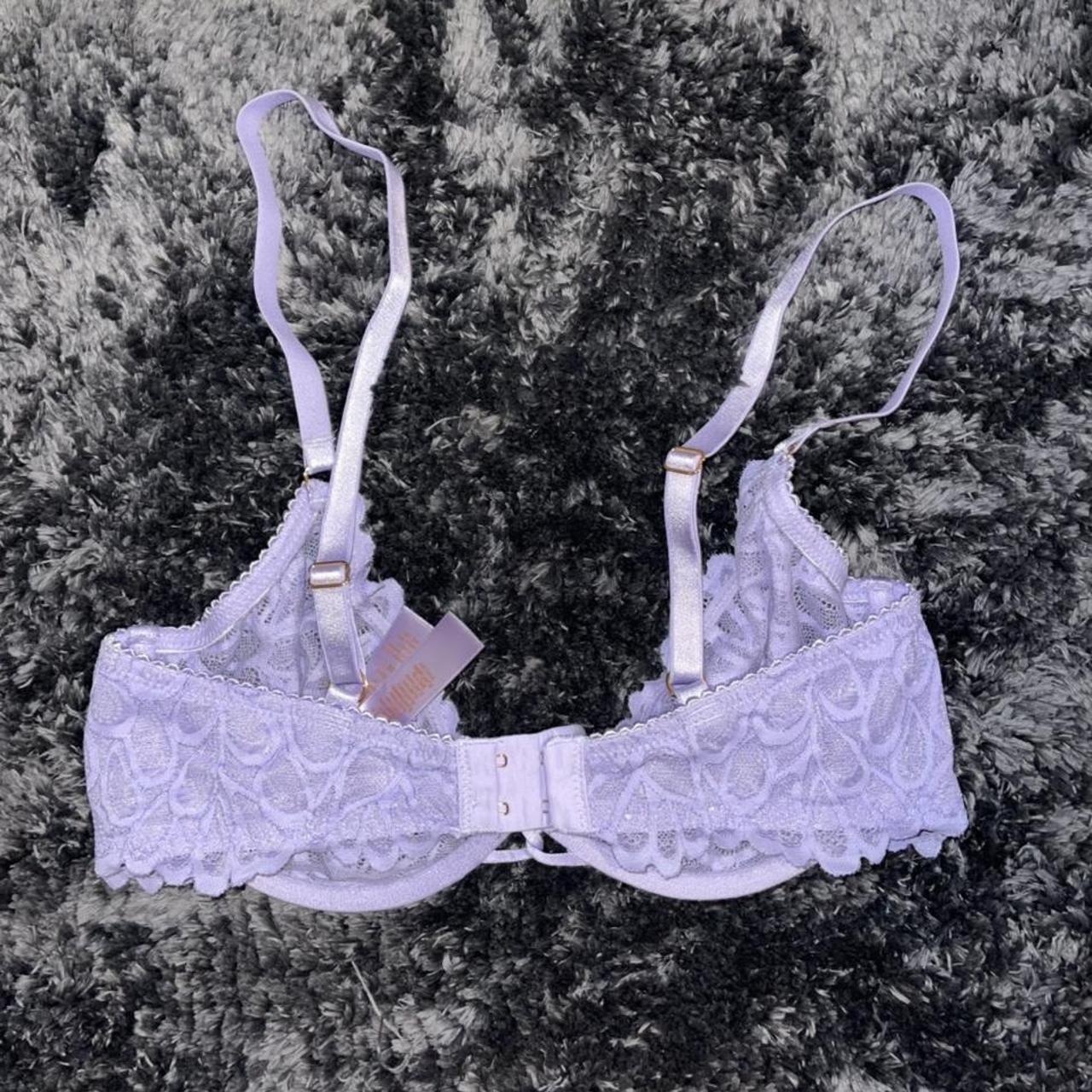 Savage x Fenty 💜Unlined Demi Scalloped Lace bra. - Depop