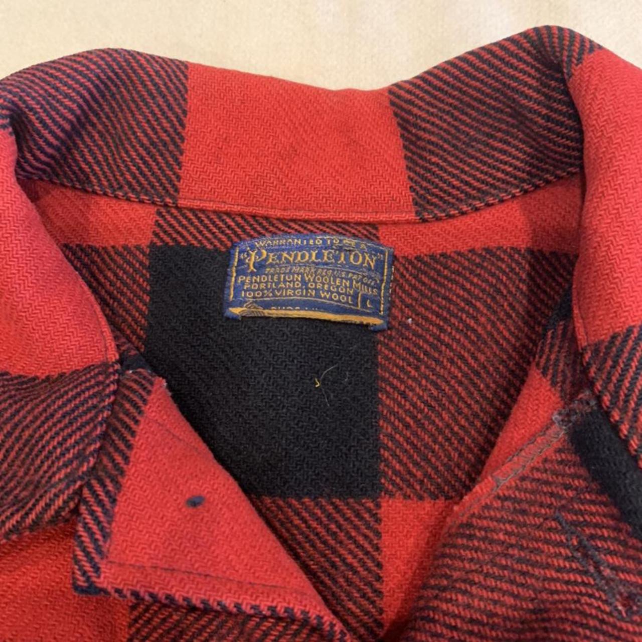 vintage pendleton mackinaw coat size L 50s 60s True... - Depop