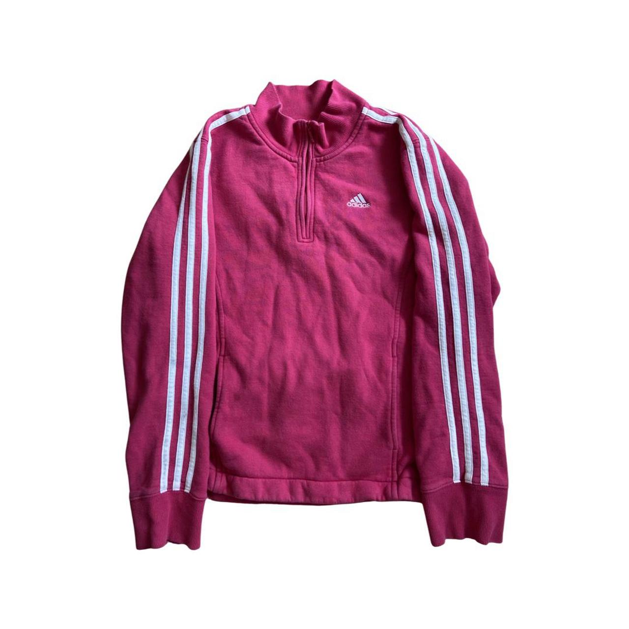 Pink Y2K vintage adidas sweatshirt Women’s size... - Depop