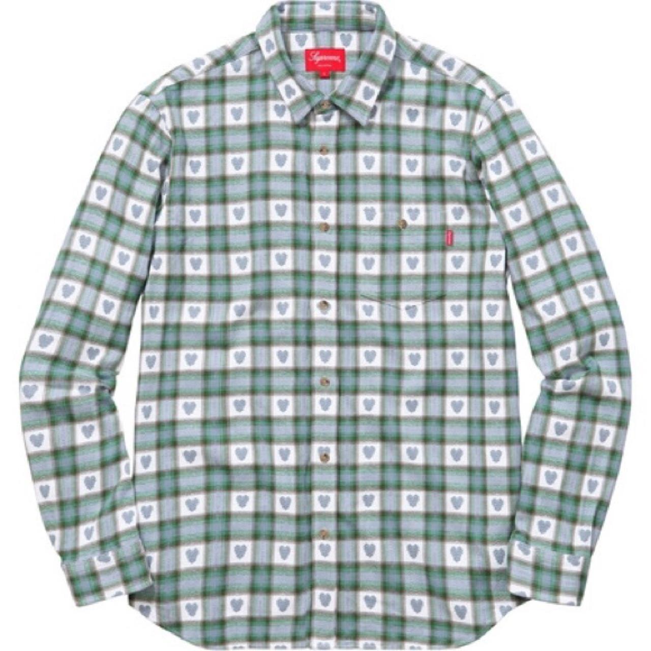 Supreme 16SS Hearts Plaid Flannel Shirt - シャツ