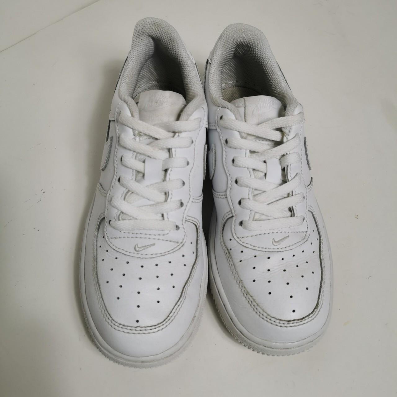 Nike Air Force 1 Low White Trainers. Size 1.5Y.... - Depop