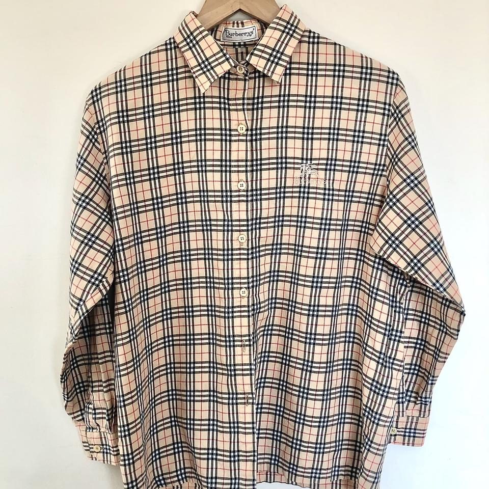 Burberry Nova Check George Shirt Vintage look but - Depop