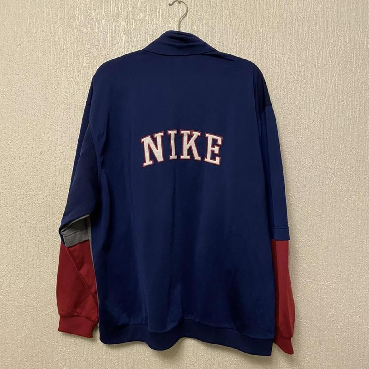 Nike Men's Red and Blue Jacket | Depop