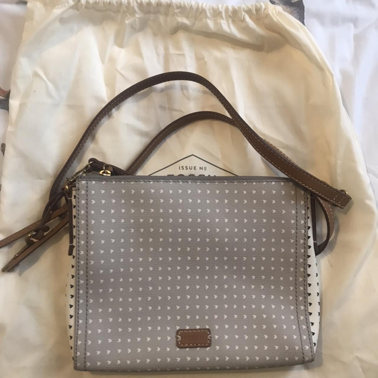 Fossil devon crossbody discount grey