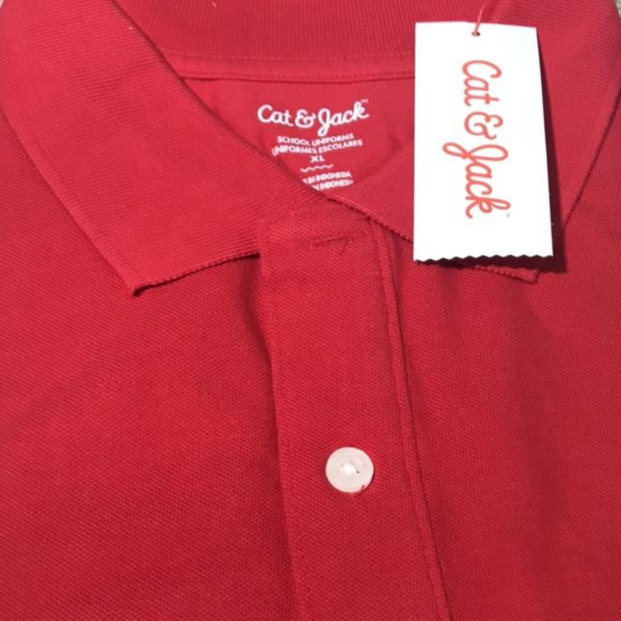 New in pack Red uniform polo by Cat Jack Price is