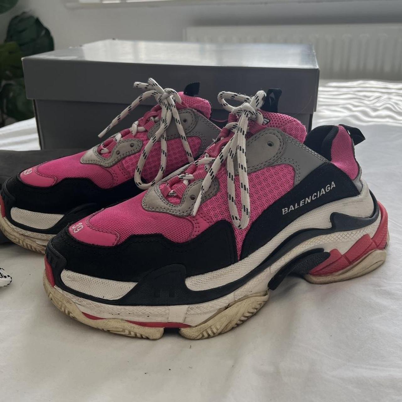 triple s balenciaga pink