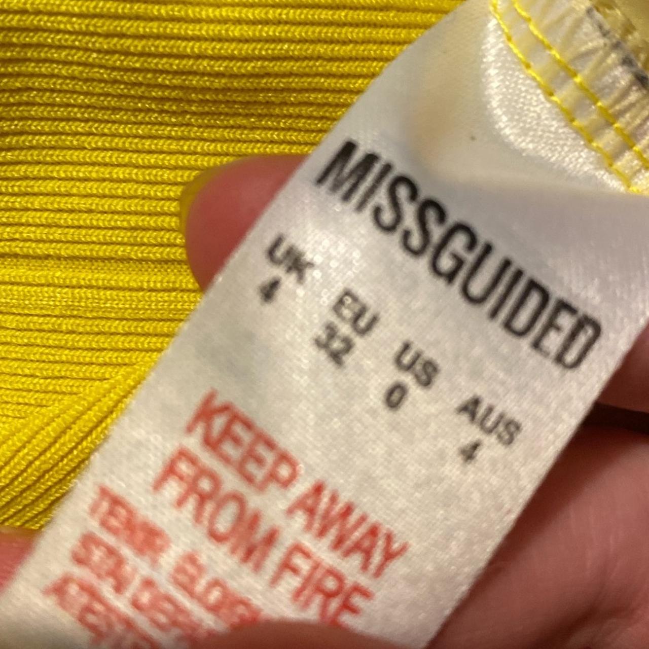 Missguided yellow skirt and crop top co ord Ignore... Depop