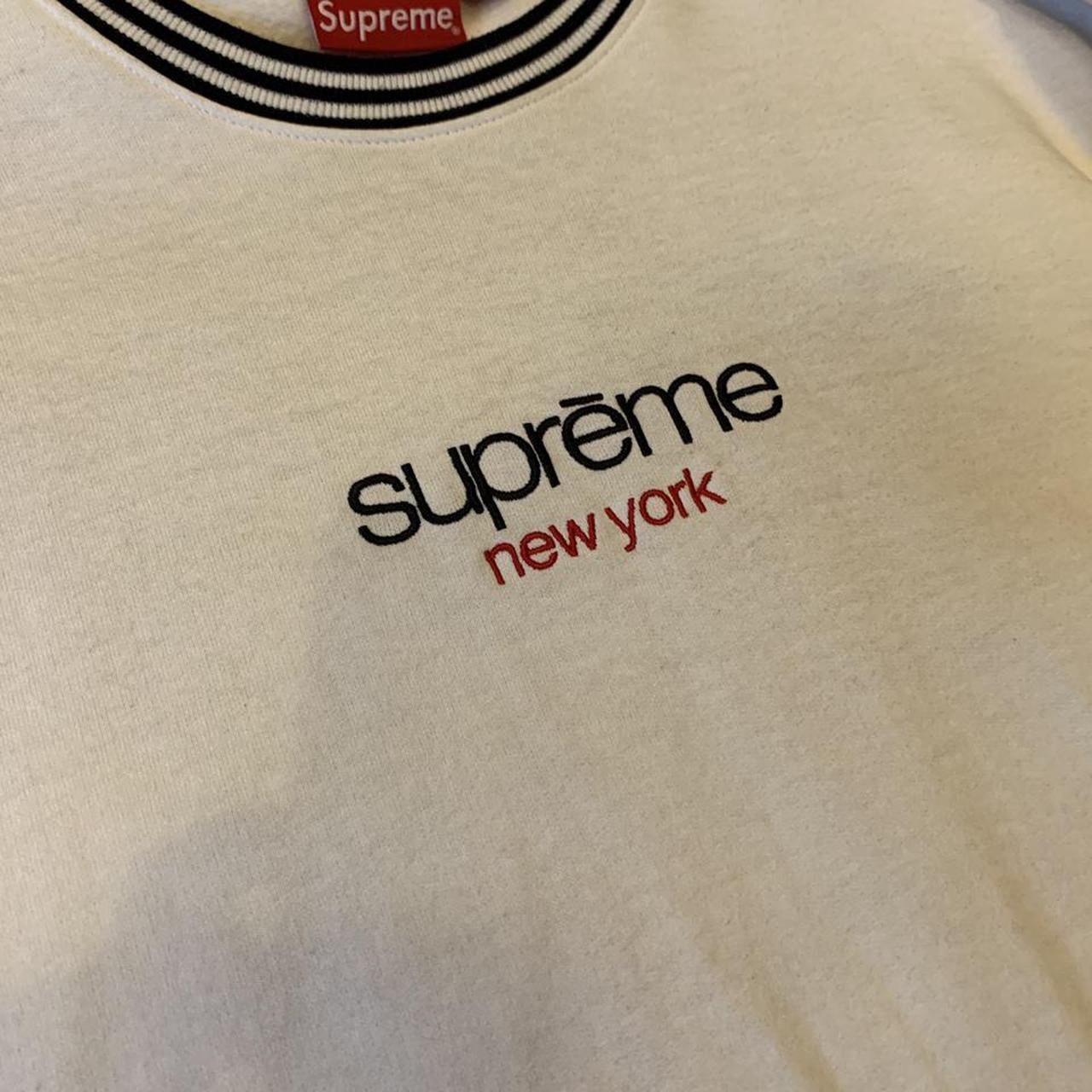 Supreme Kanjii Crewneck Grey XL very comfortable - Depop