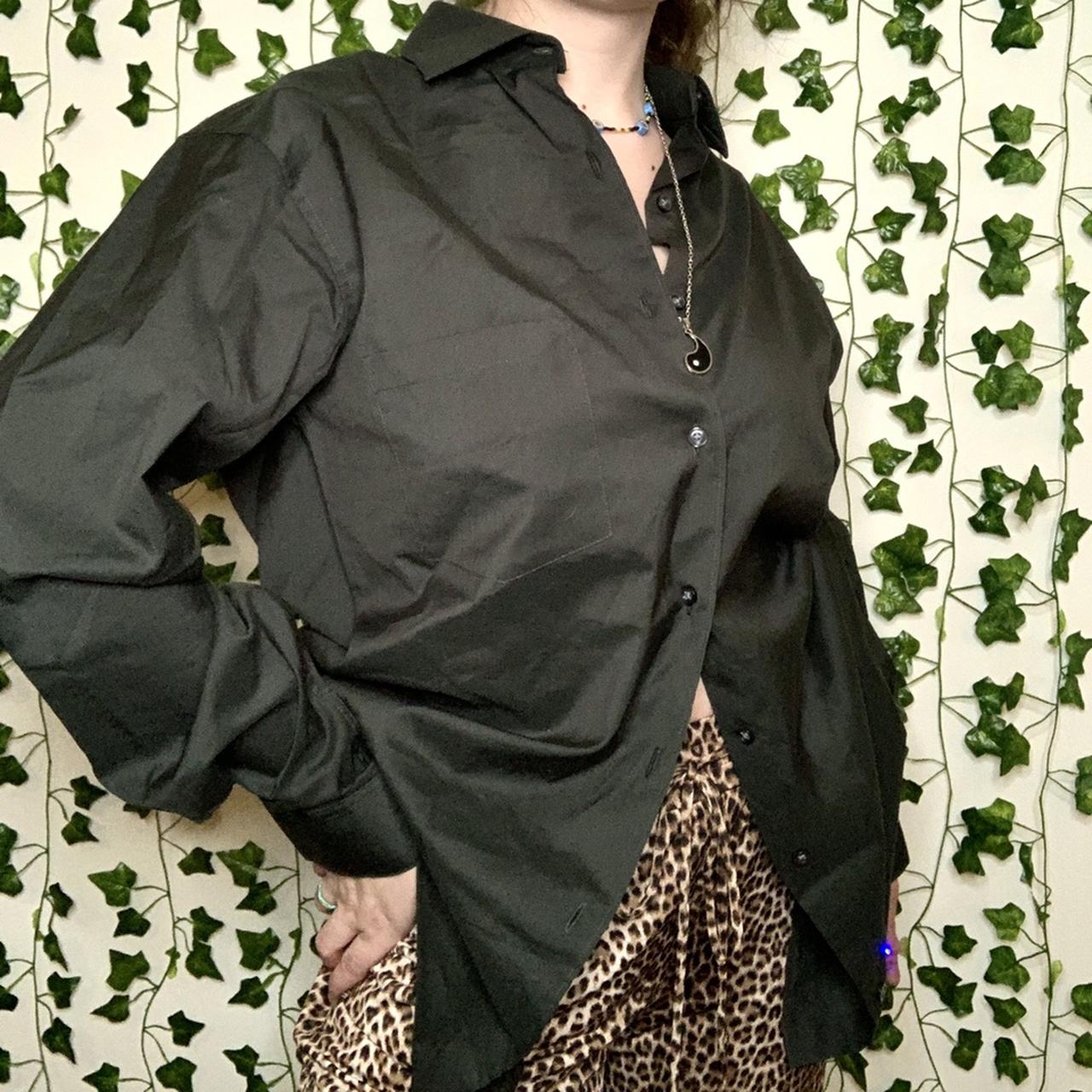 alfani black dress shirt