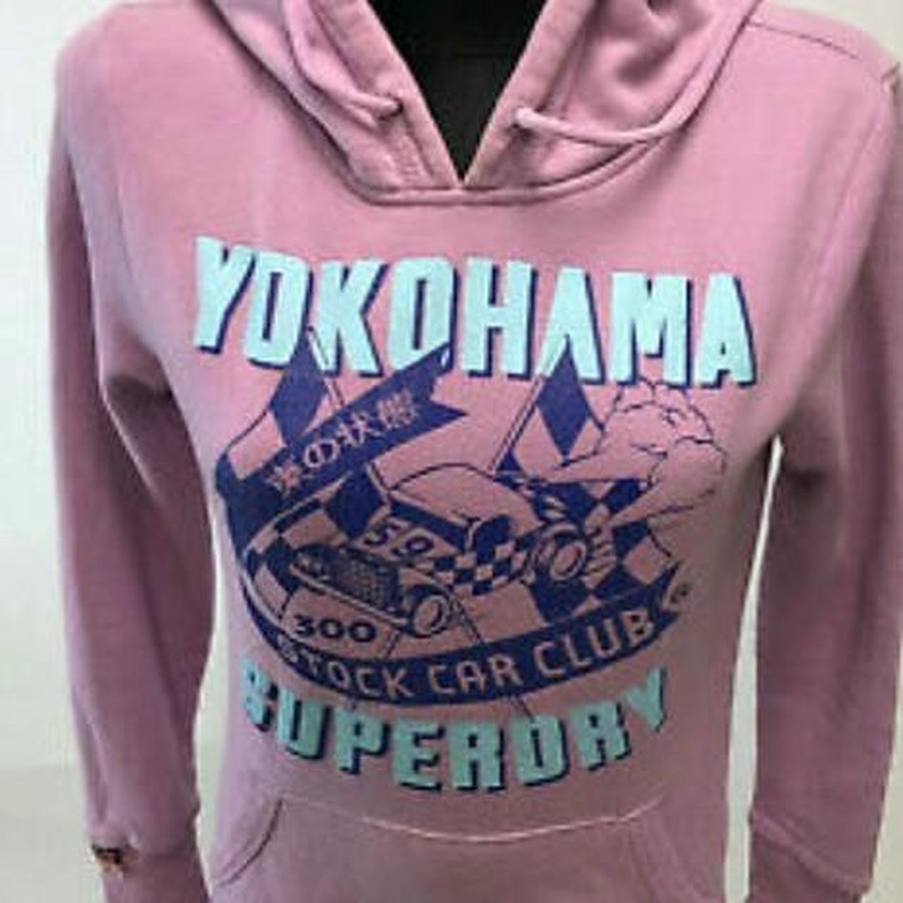 Superdry Women's Purple and White Hoodie (3)