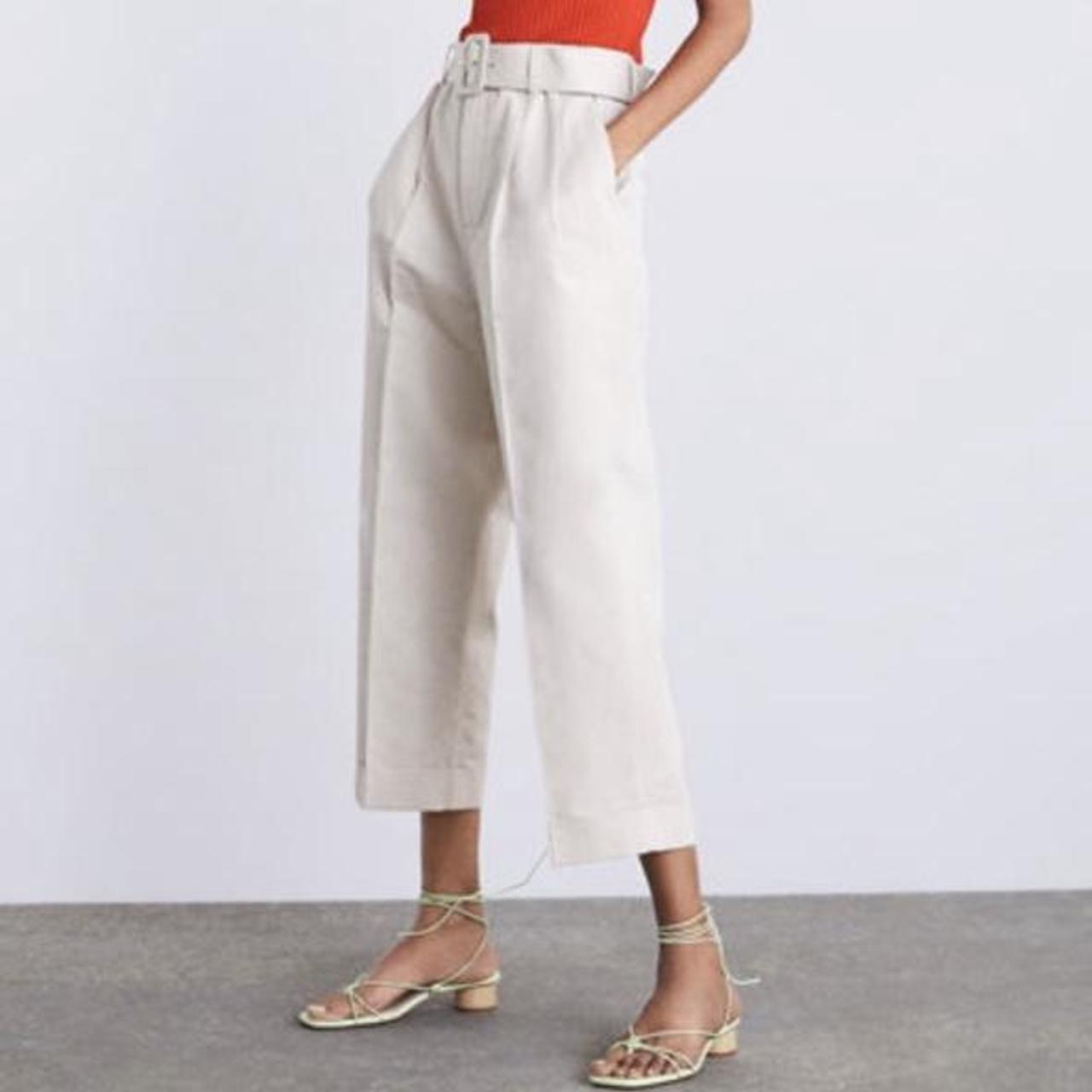 Zara darted trousers with 2024 belt