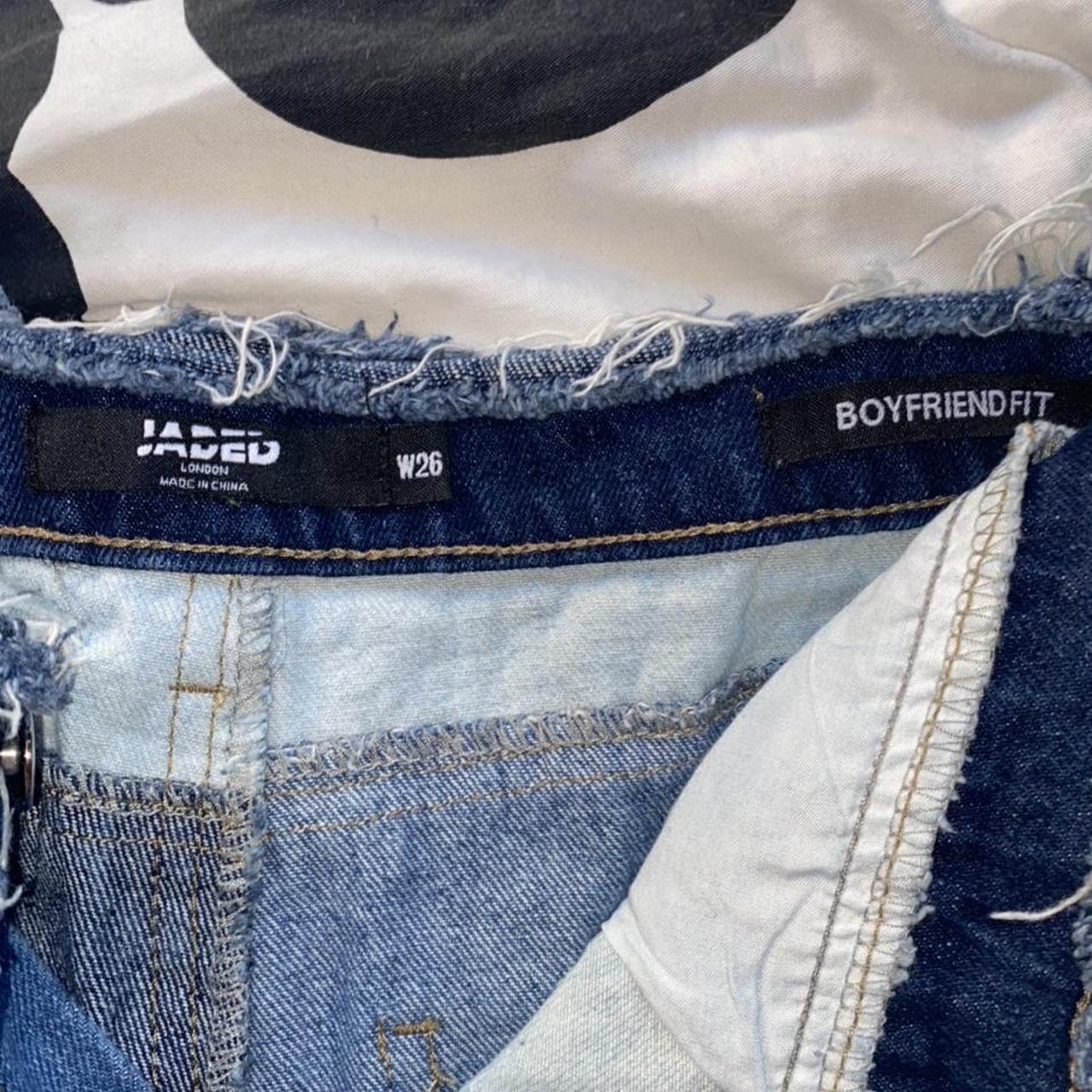 Jaded London Men's Blue and Navy Jeans Depop