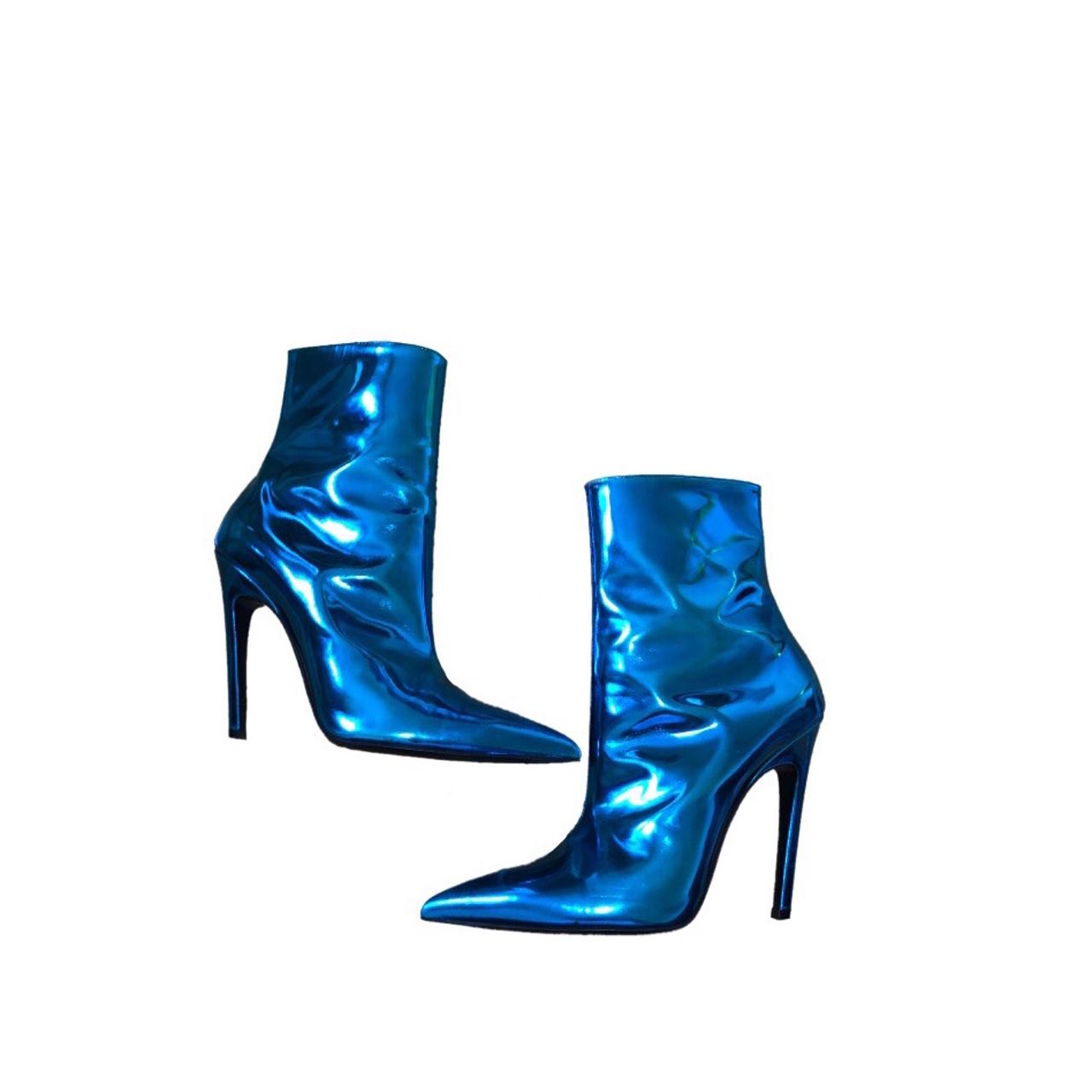 Genuine Balenciaga mirrored ankle boots /... - Depop