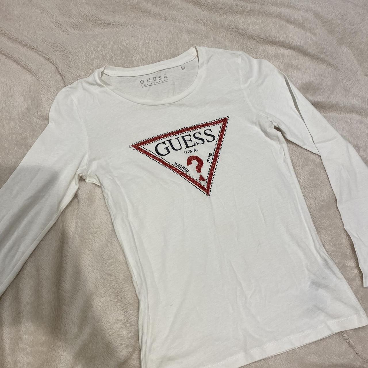 Guess long sleeve top worn a few times in good... - Depop