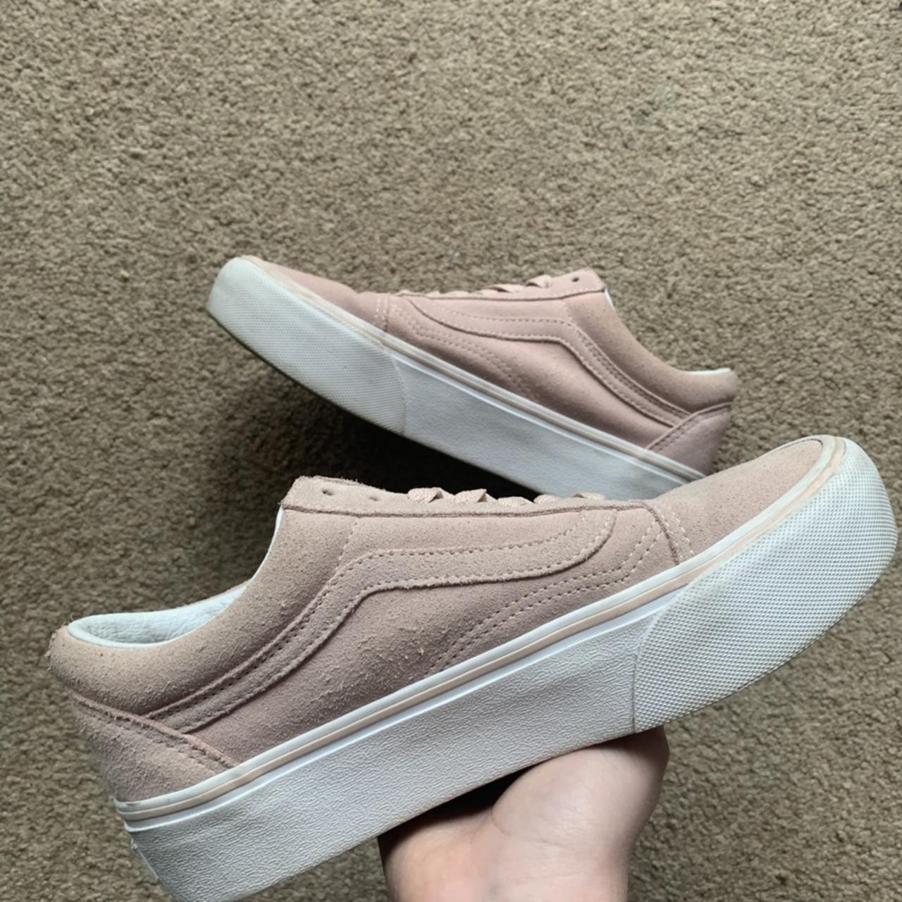 Vans best sale rose platform