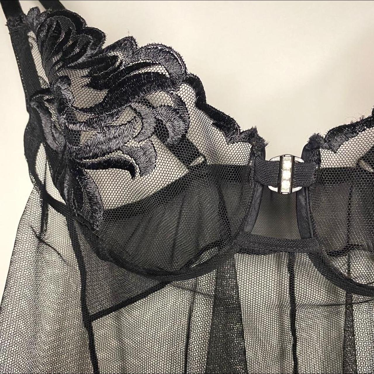 Vintage Shirley of Hollywood lingerie top... - Depop