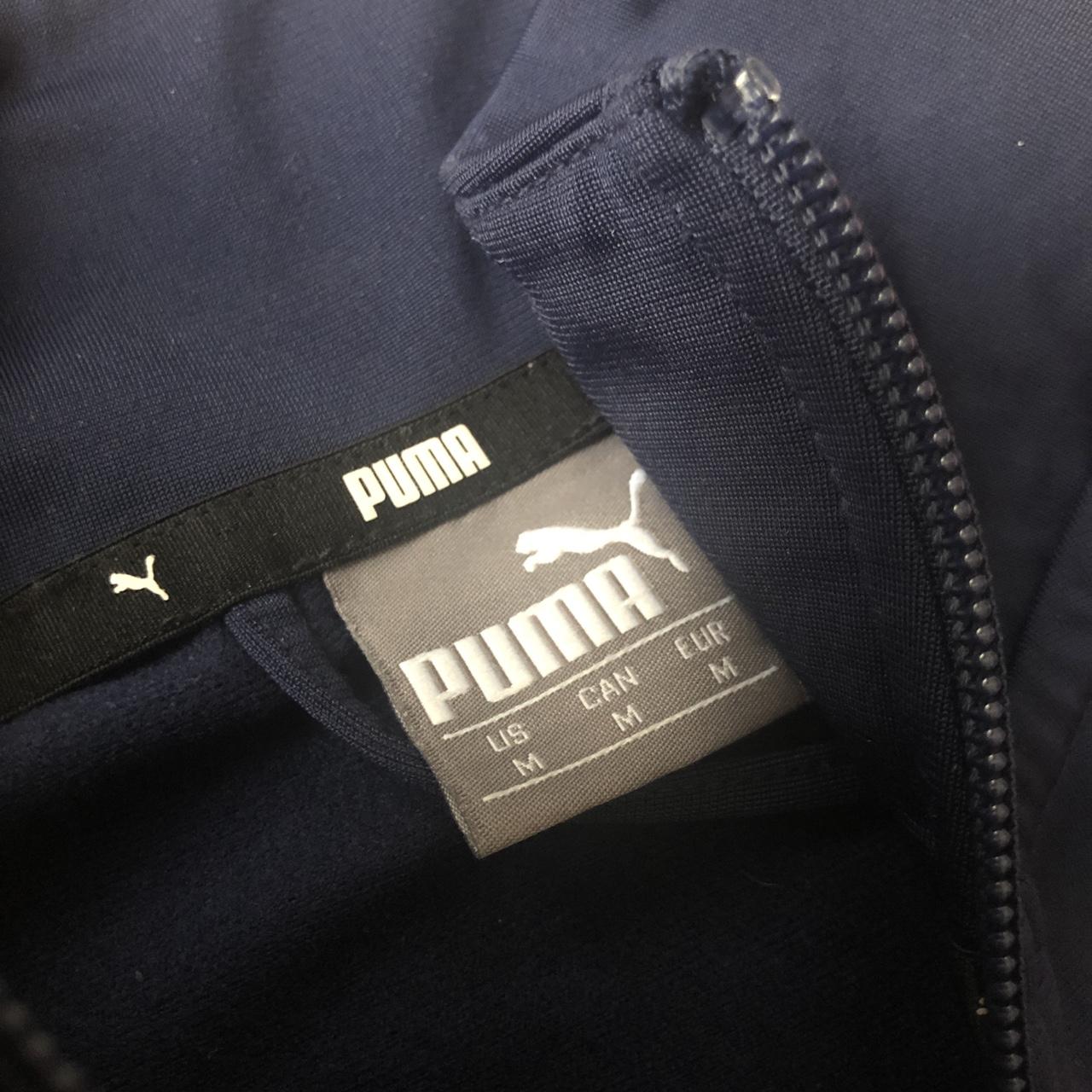 PUMA FULL TRACKSUIT - MEDIUM - blue / white - used... - Depop