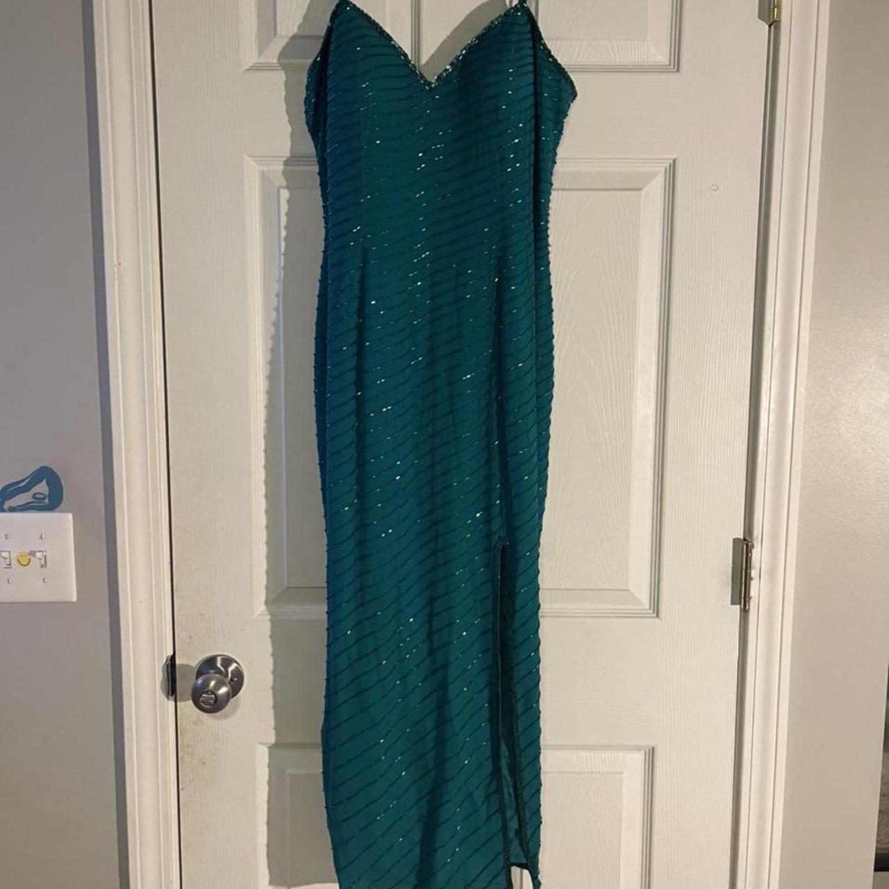 Neiman marcus outlet emerald green dress