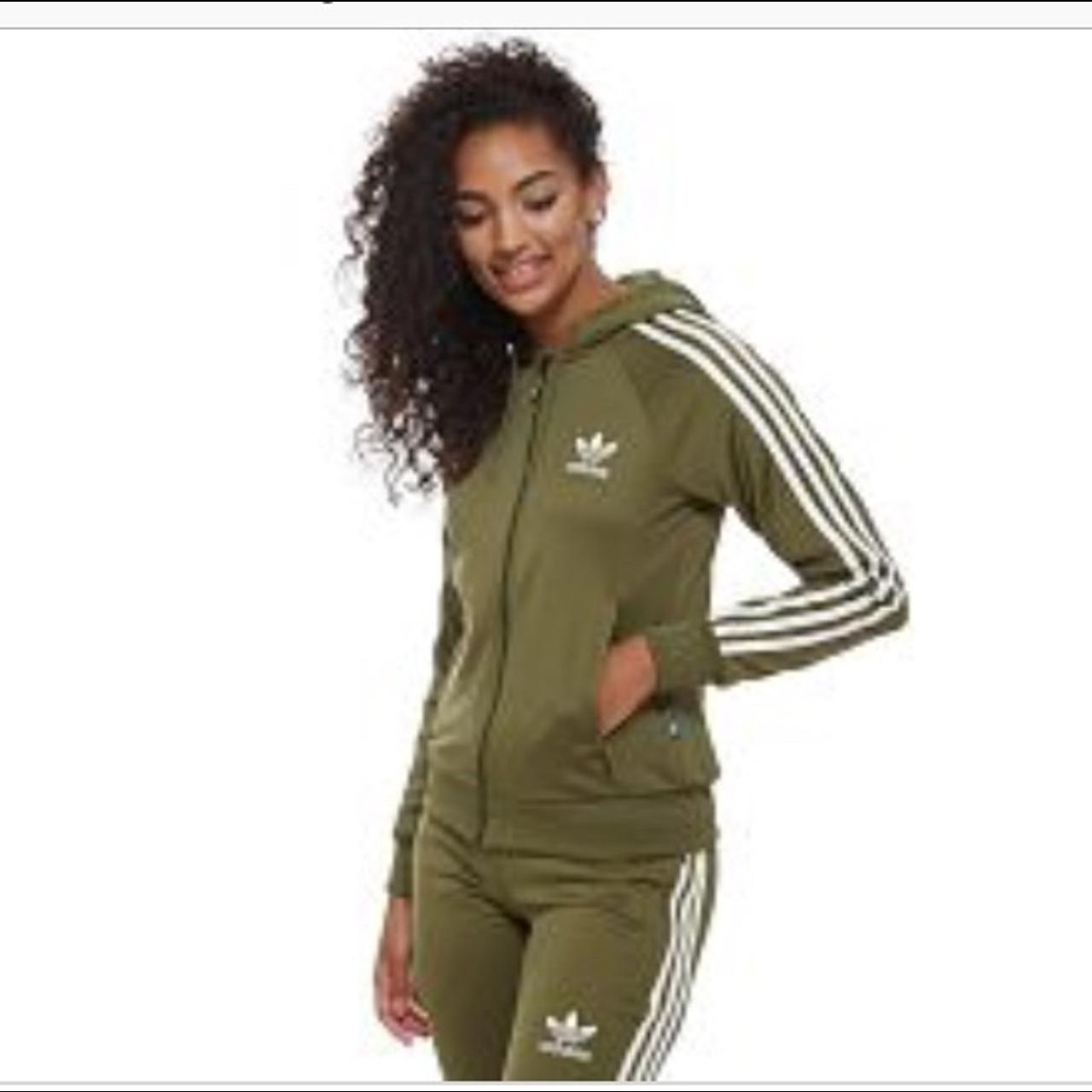 khaki adidas womens tracksuit