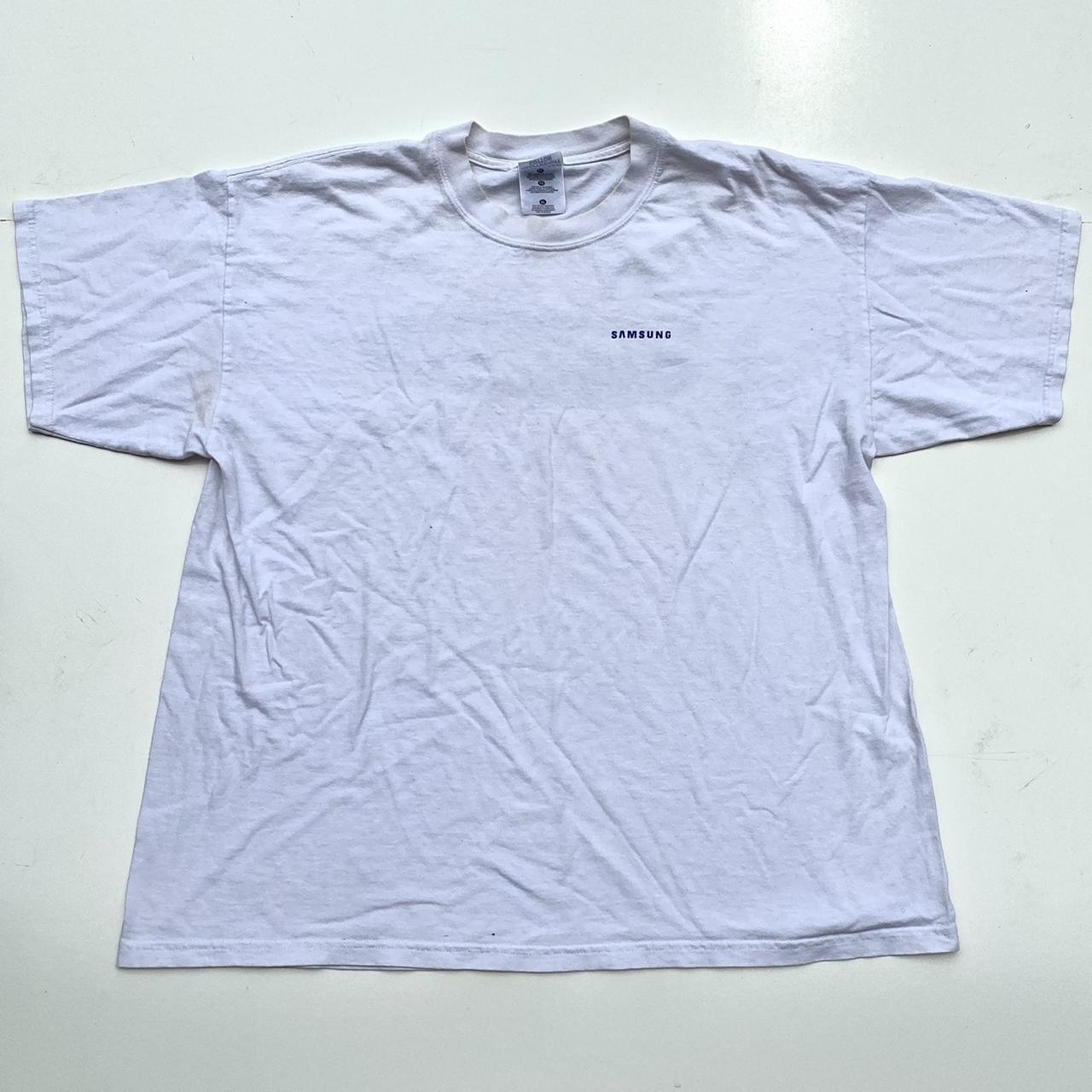 Samsung white t clearance shirt