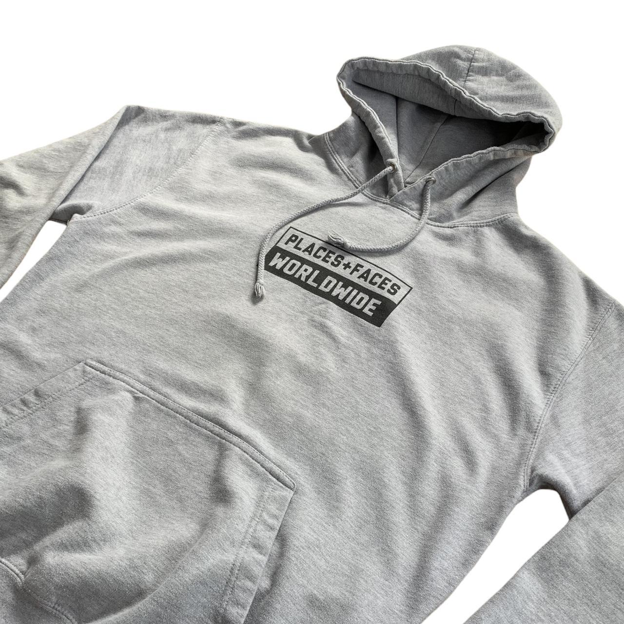 Places + faces grey hoodie Size large Really good... Depop