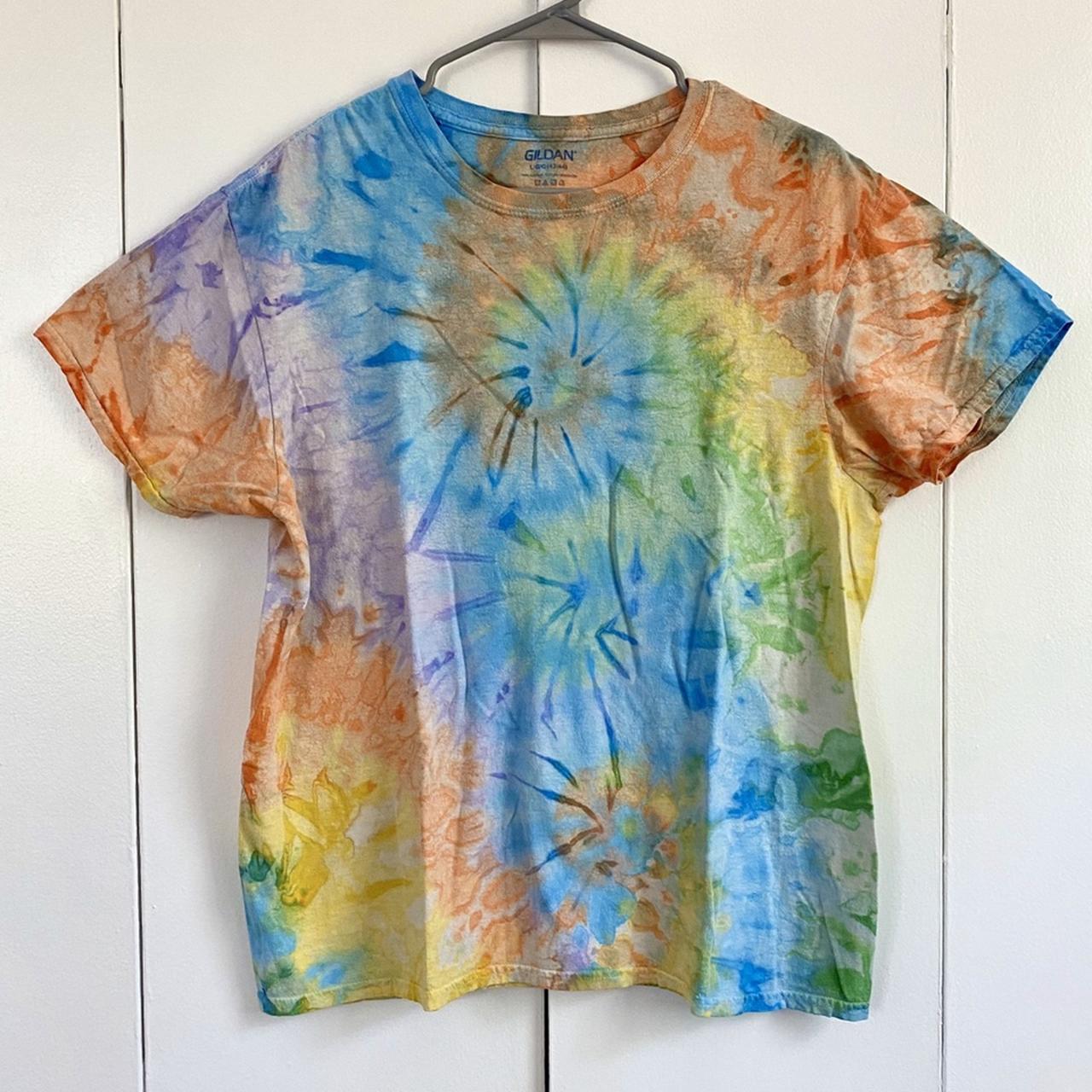 Yellow/Green/Blue/Orange Tye Dye T-Shirt