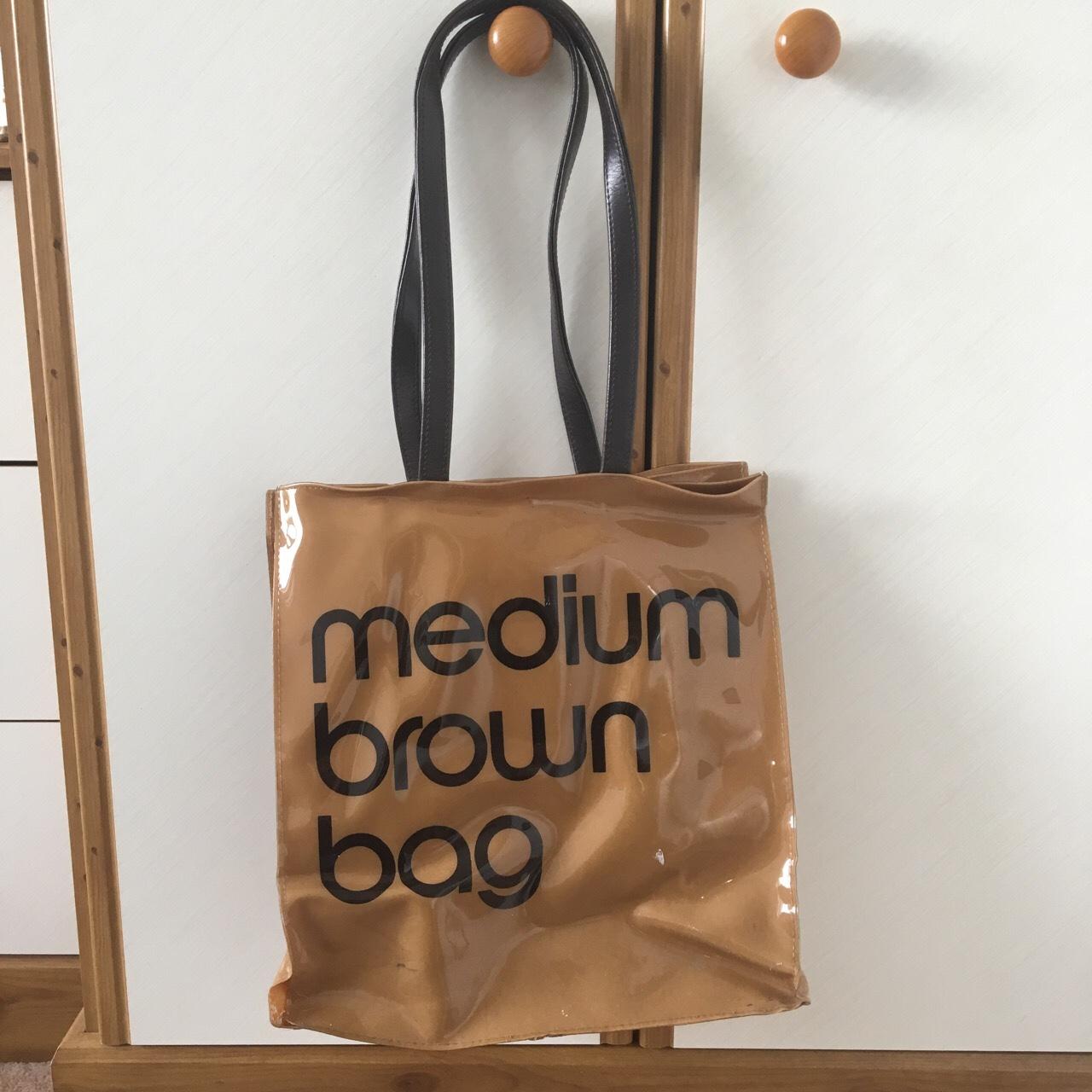 Genuine Bloomingdales medium Brown bag. Leather - Depop