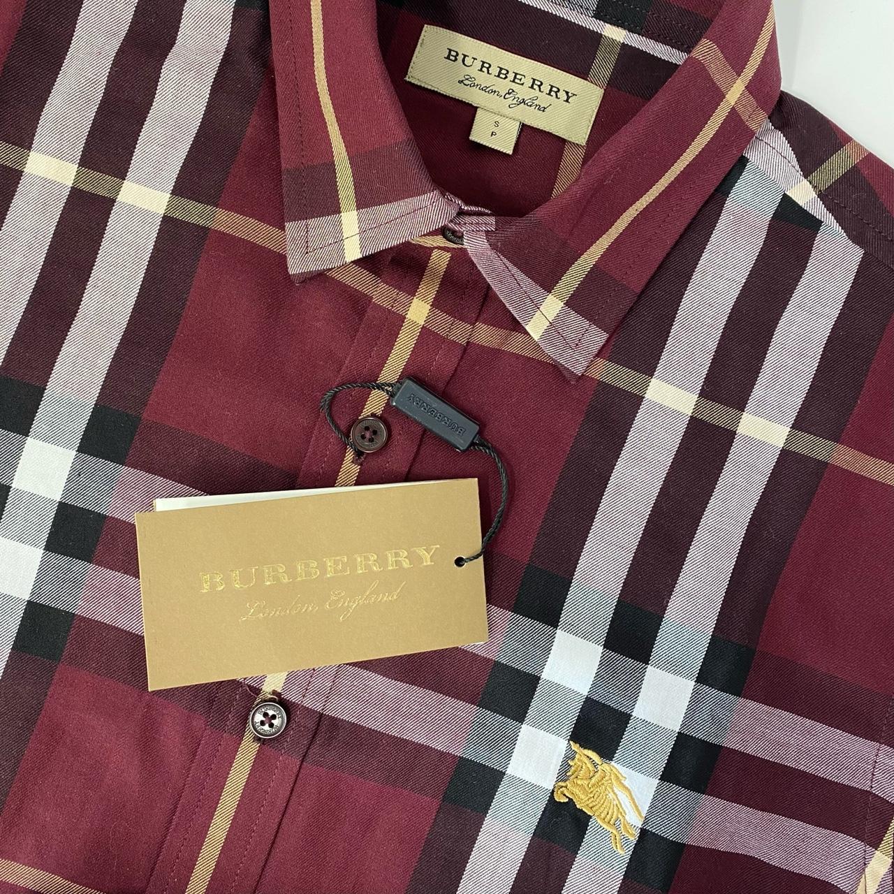 Burberry burgundy shop shirt