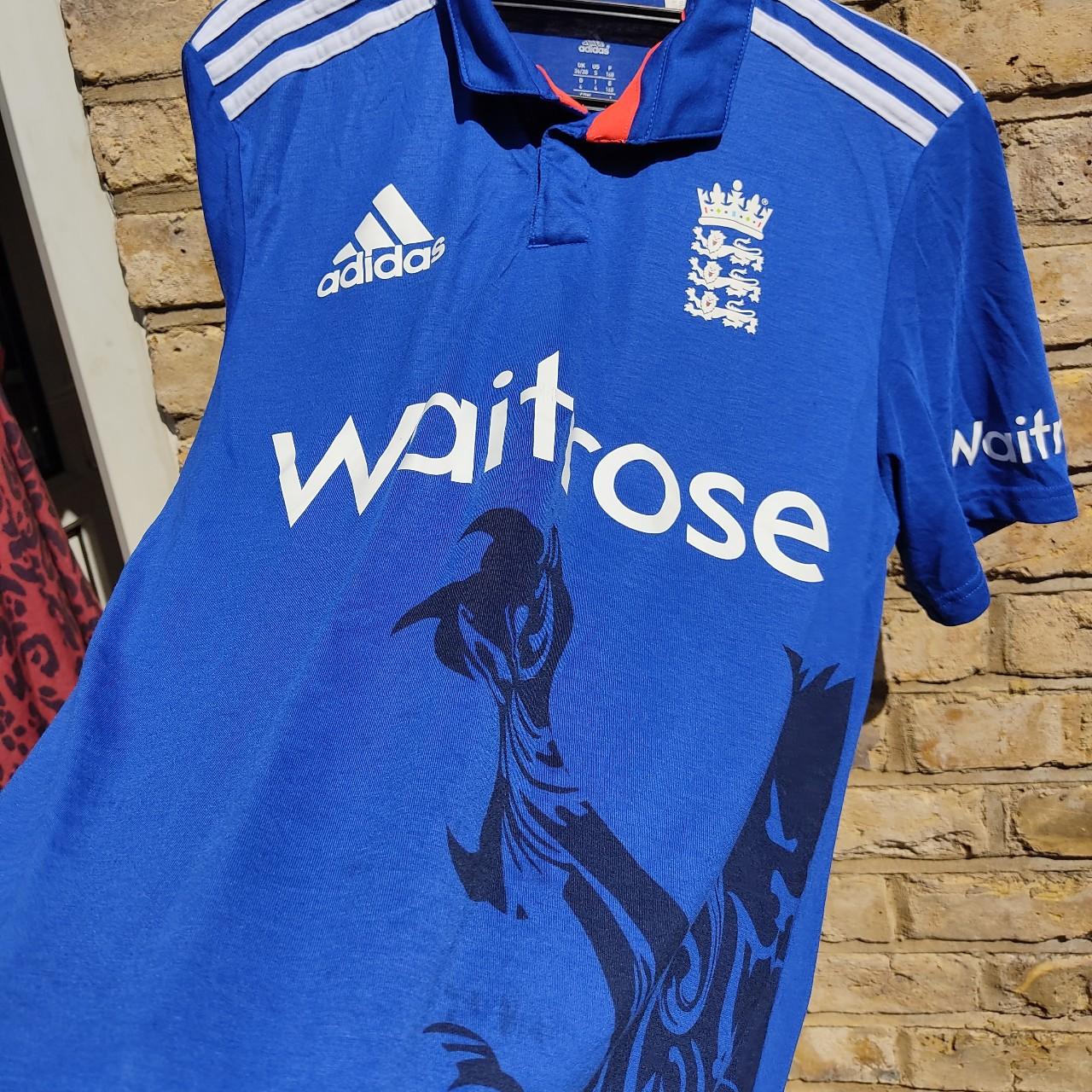 England Adidas Cricket top jersey navy blue size S... Depop