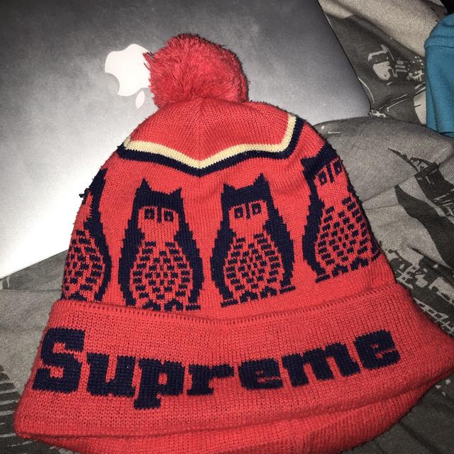 supreme owl beanie