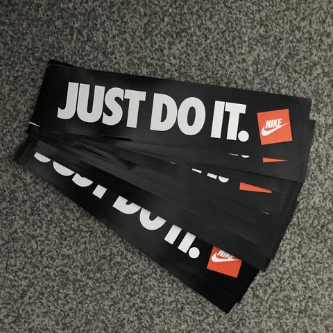 Cute set of Nike stickers :) perfect for laptops, - Depop