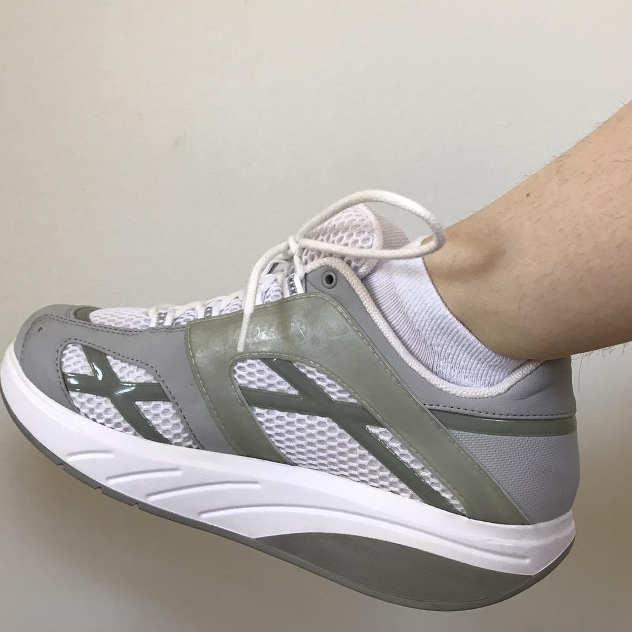 Mbt Sandals Masai Barefoot Technology Shoes Grey And White MBT