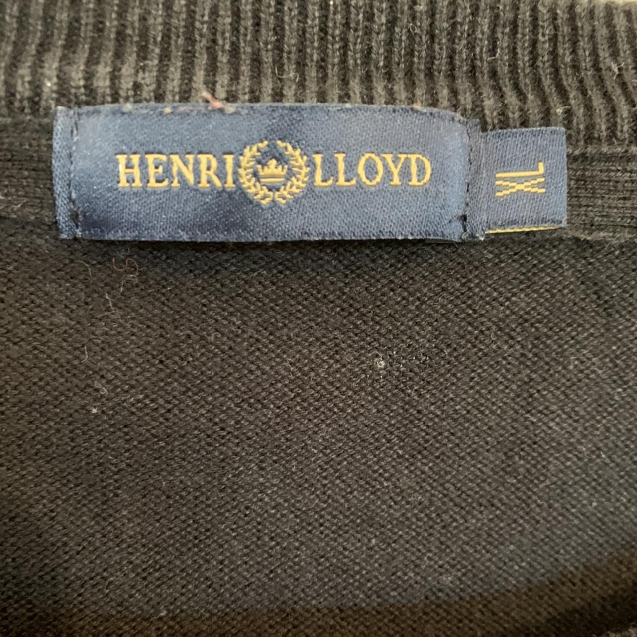 Henry Lloyd black jumper Size XL - Depop